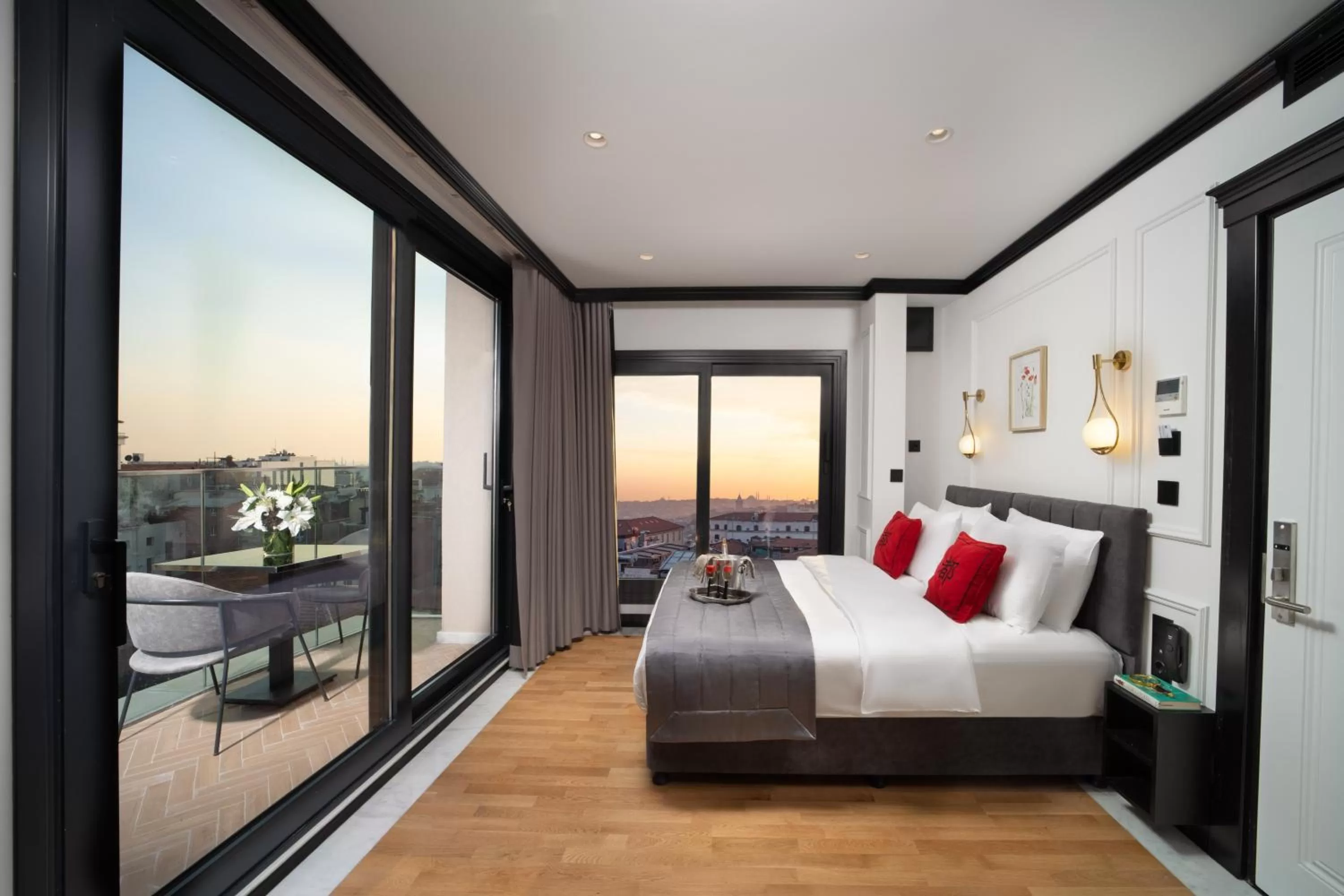 View (from property/room), Bed in The Trinity Hotel Taksim - Special Category