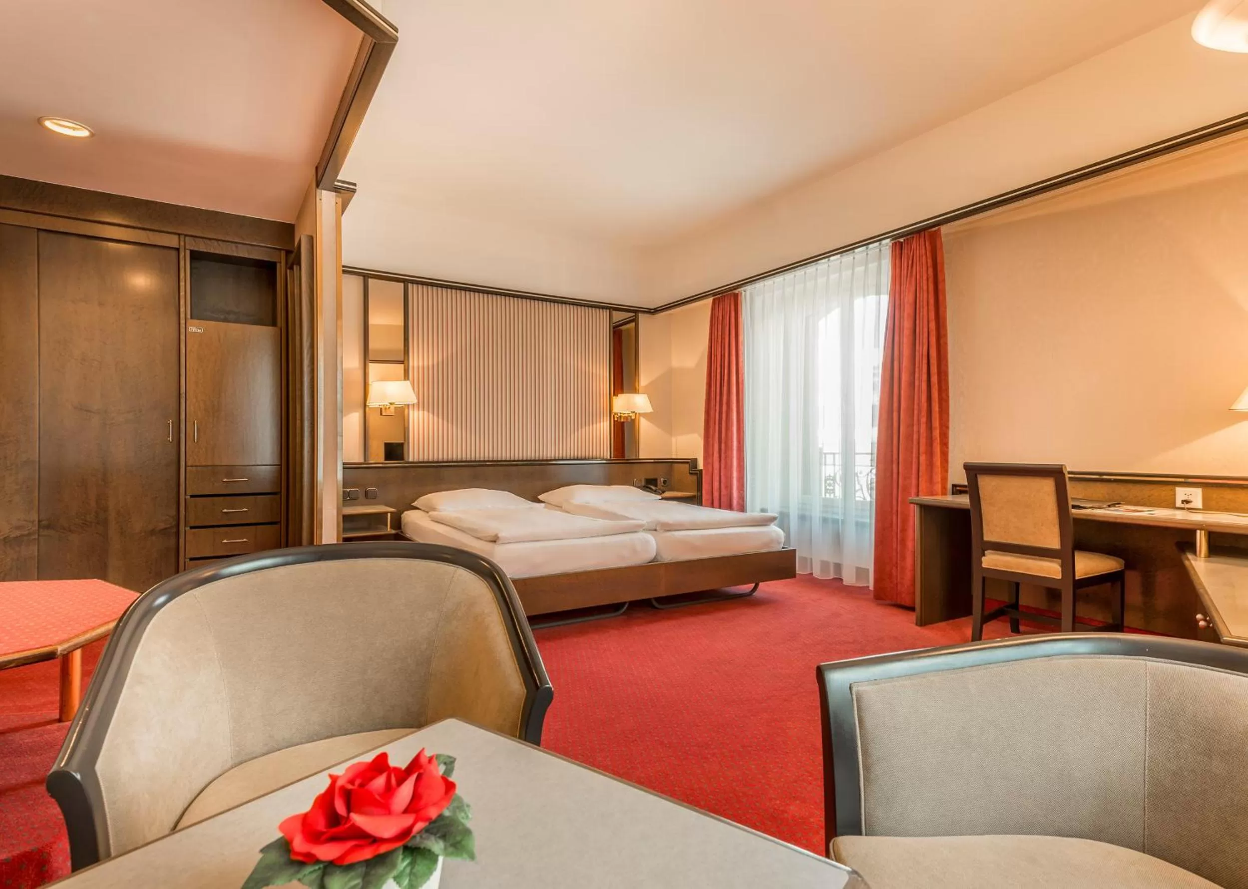 Bed in Hotel Monopol Luzern