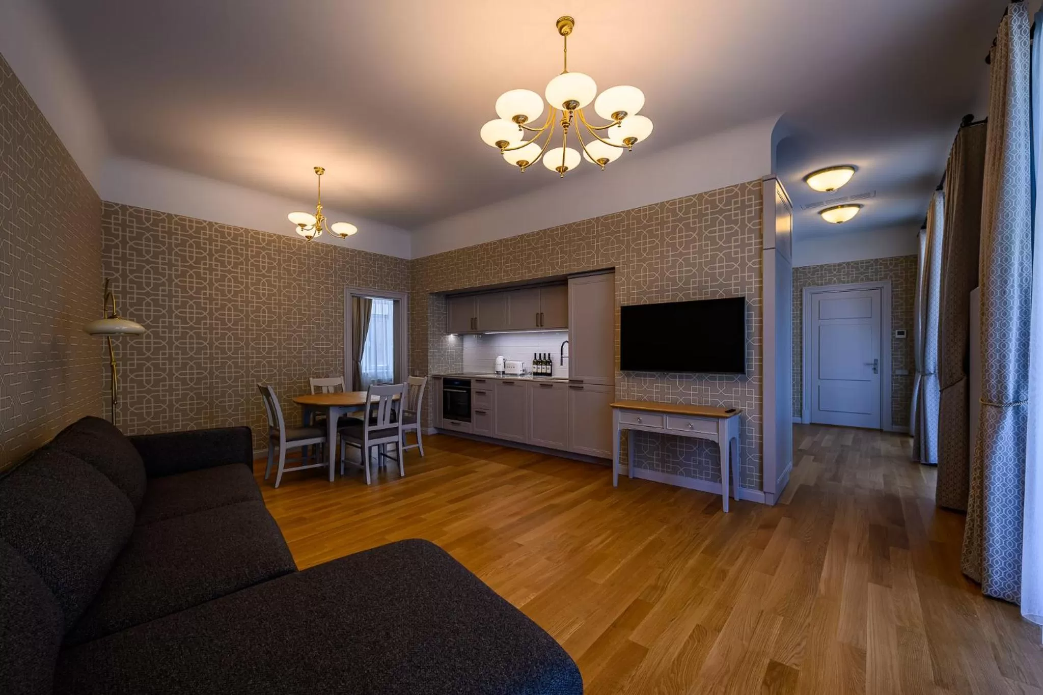 TV and multimedia, Seating Area in Roze Kūrmājas Residence