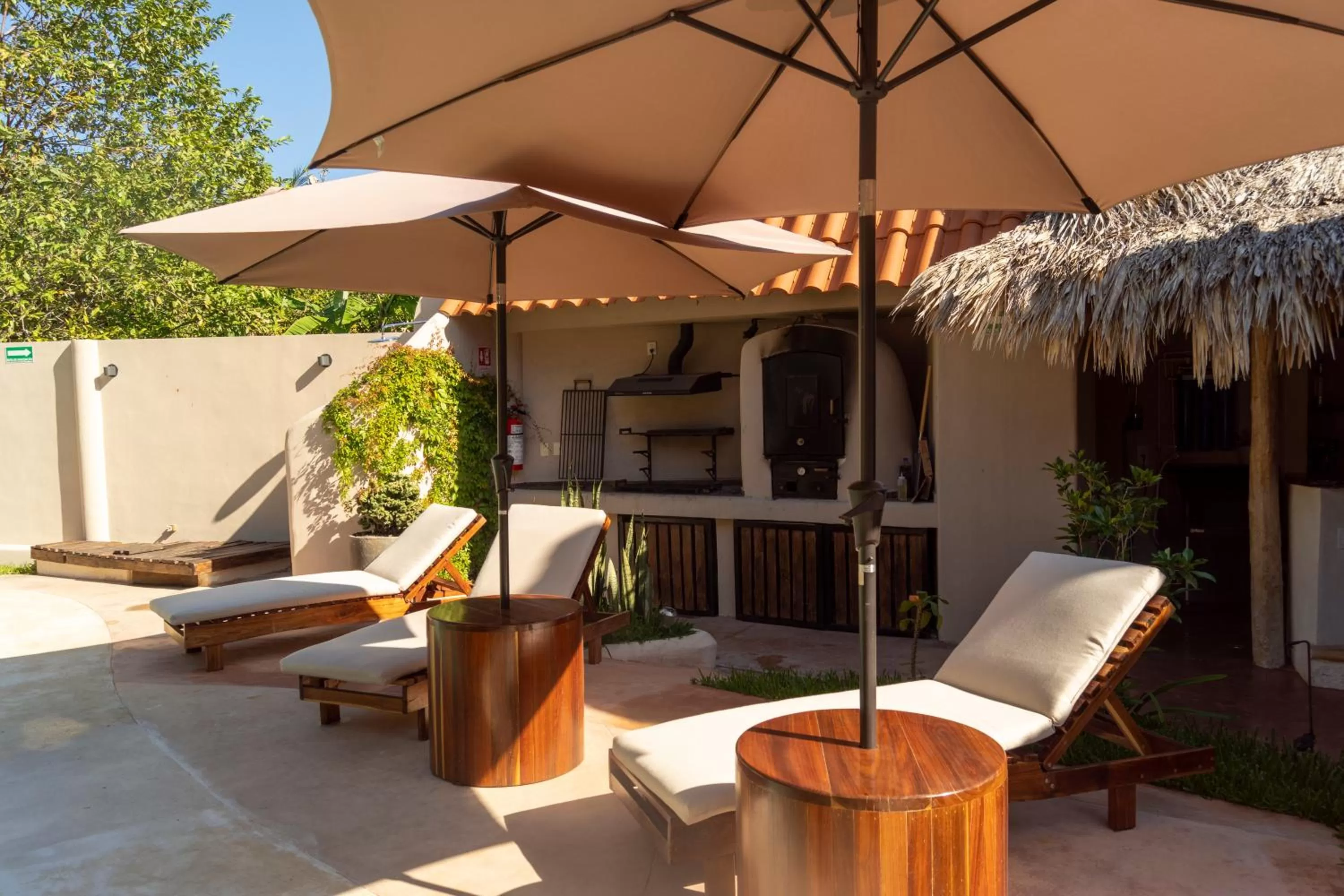 Pool view in Hotel Circulo Bacalar