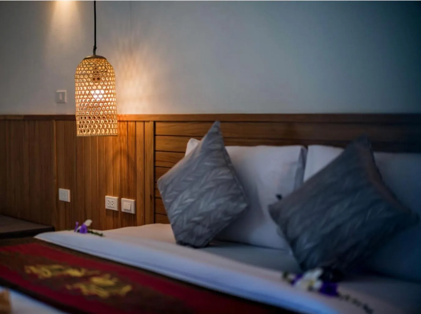 Bed in Southern Lanta Resort