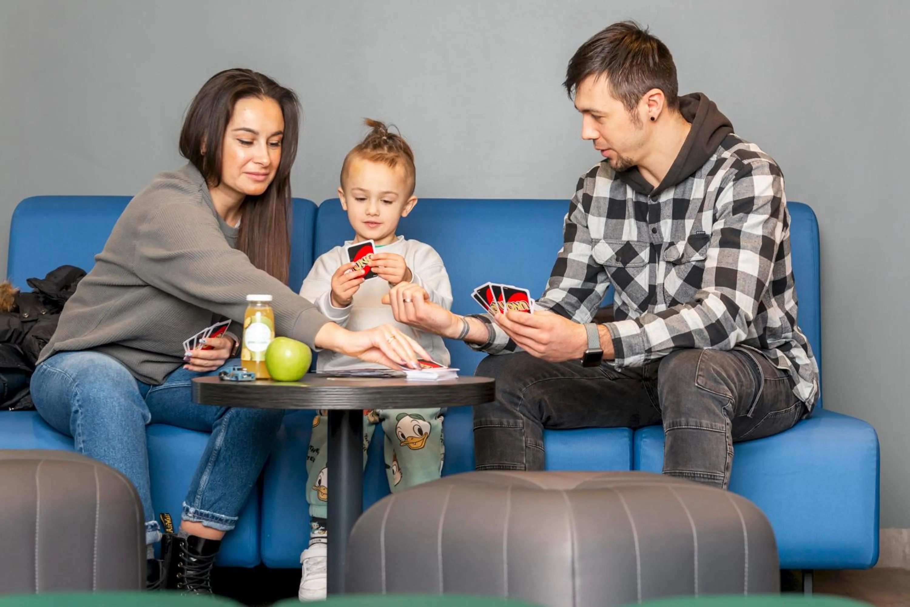 Seating area in a&o Copenhagen Sydhavn