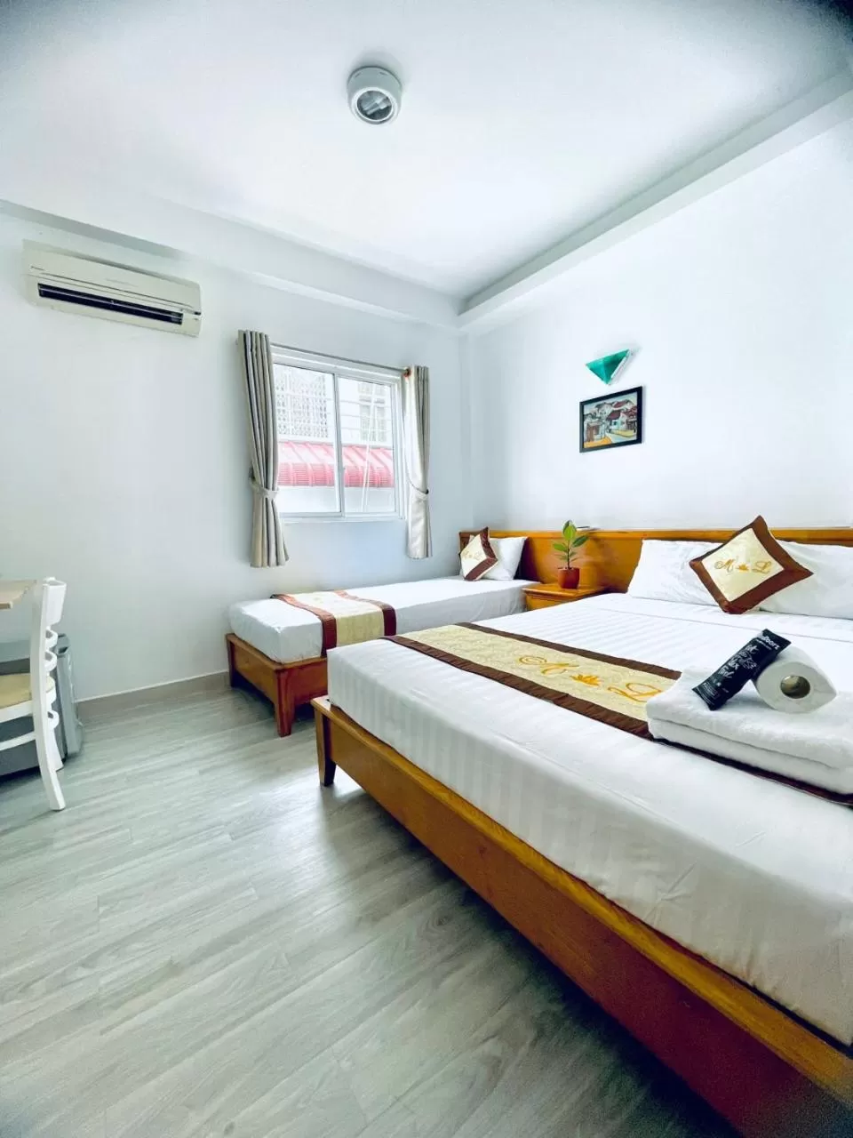 Bed in Marieline Hotel Pham Ngu Lao