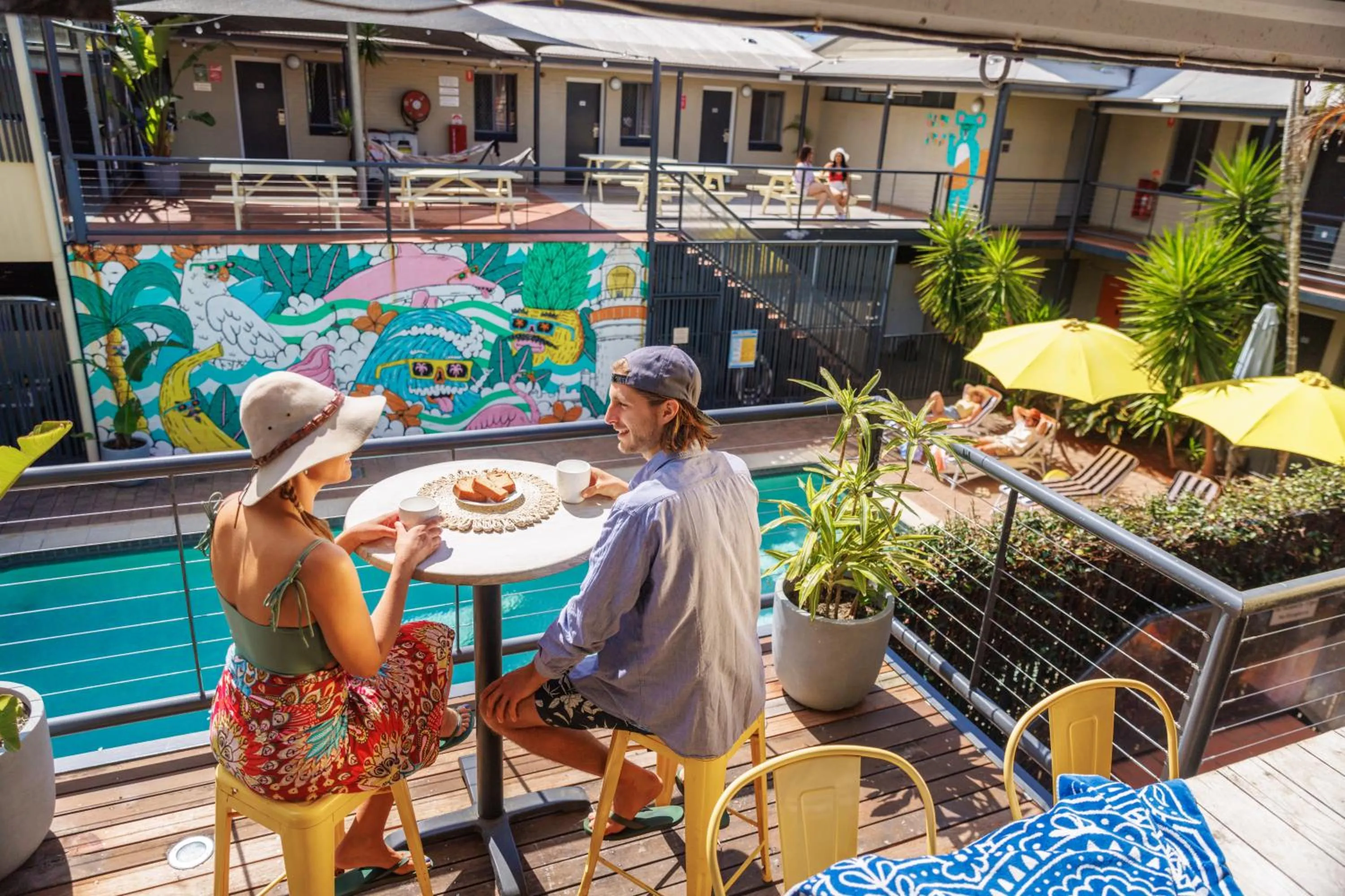 Dining area in YHA Byron Bay