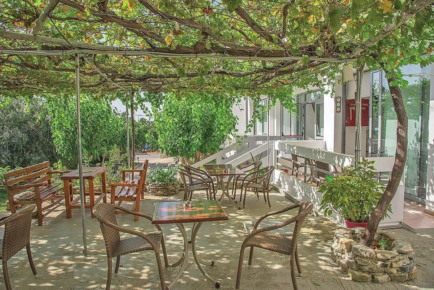 Patio in Megim Hotel