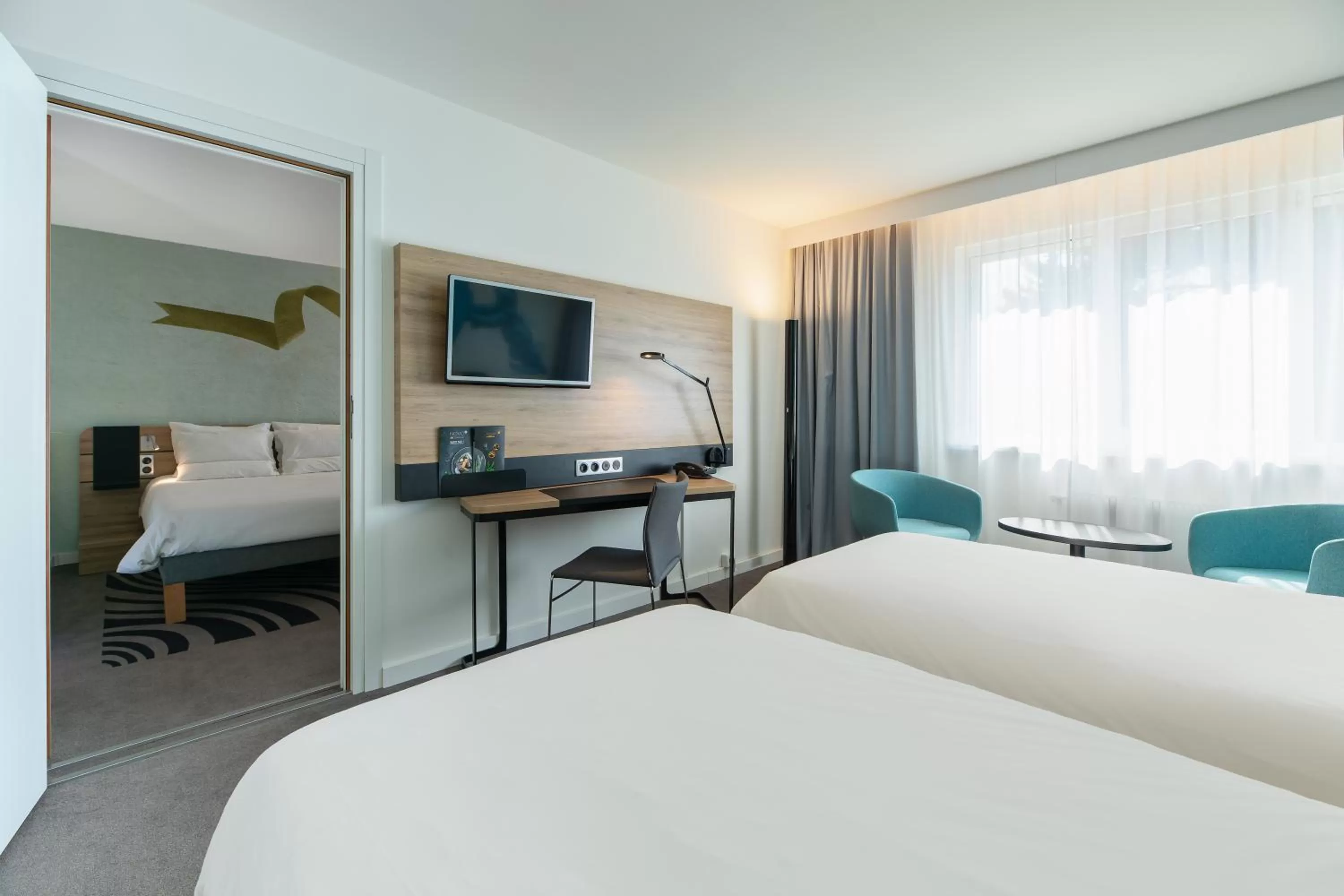 Bed in Novotel Wrocław City