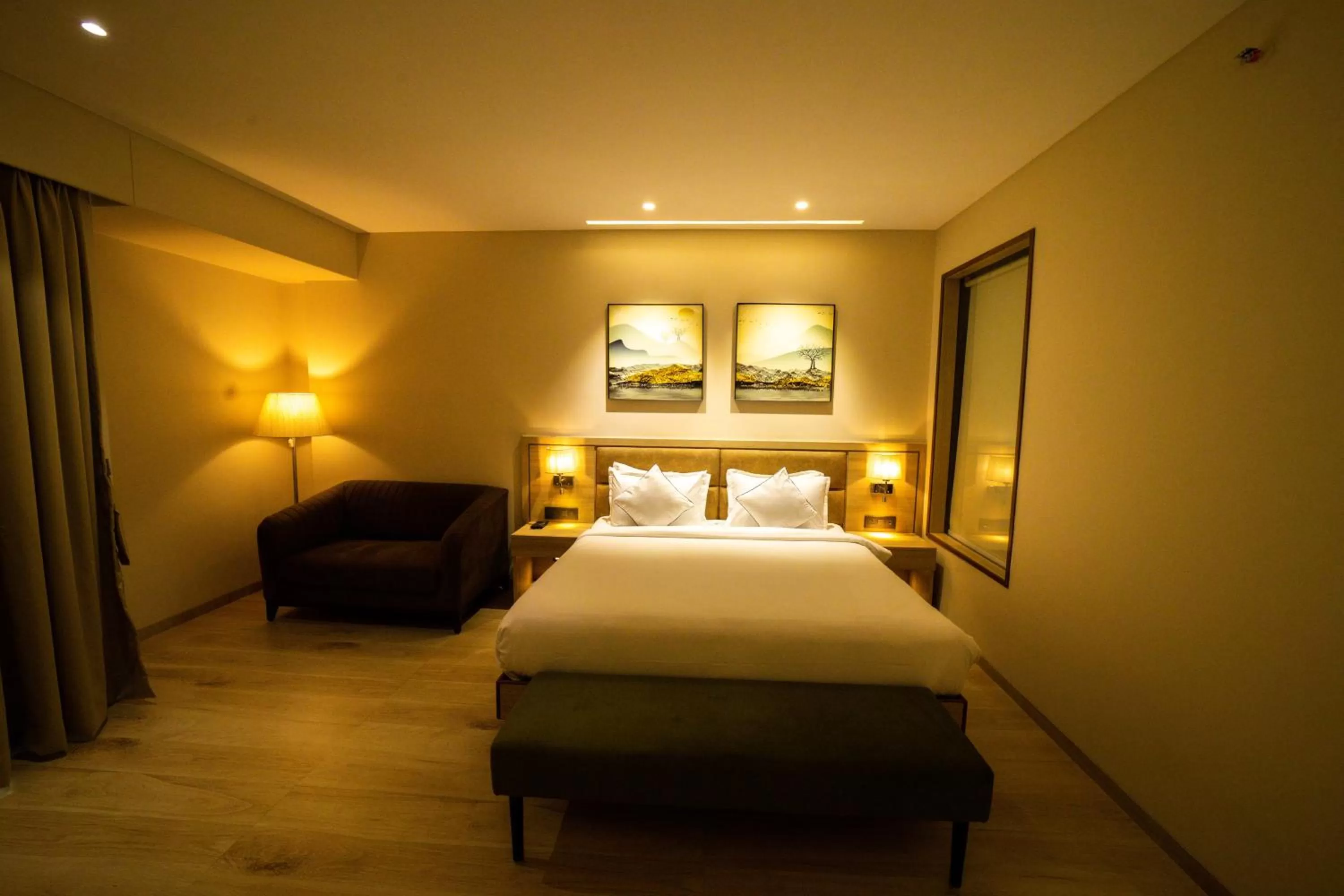Bed in The Monarch at Chakan MIDC, Pune