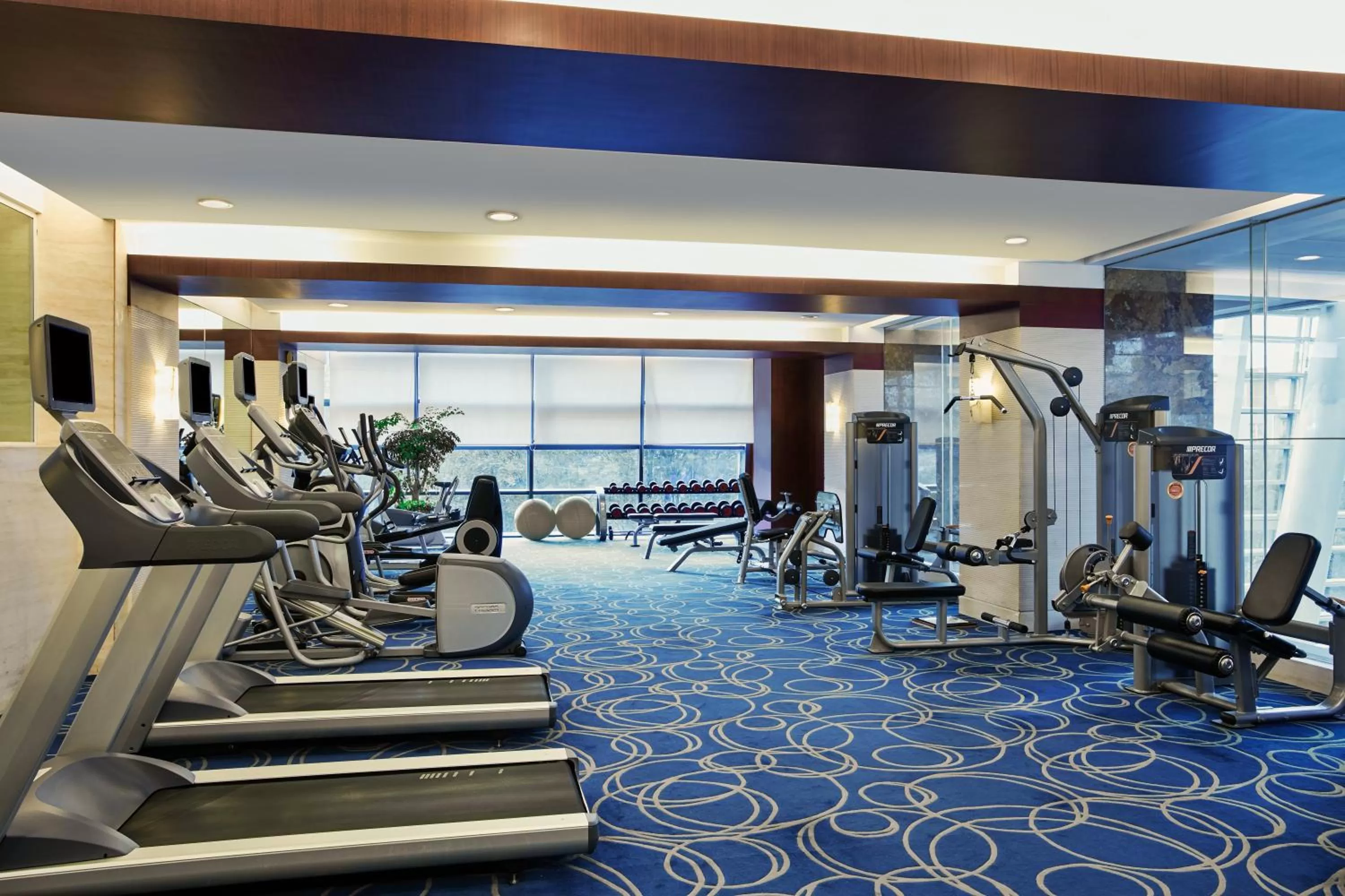 Fitness centre/facilities in Crowne Plaza Beijing International Airport by IHG