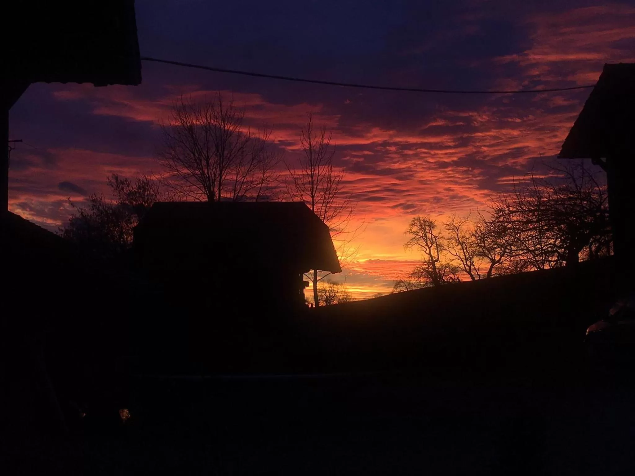 Natural landscape, Sunrise/Sunset in B&B Bären