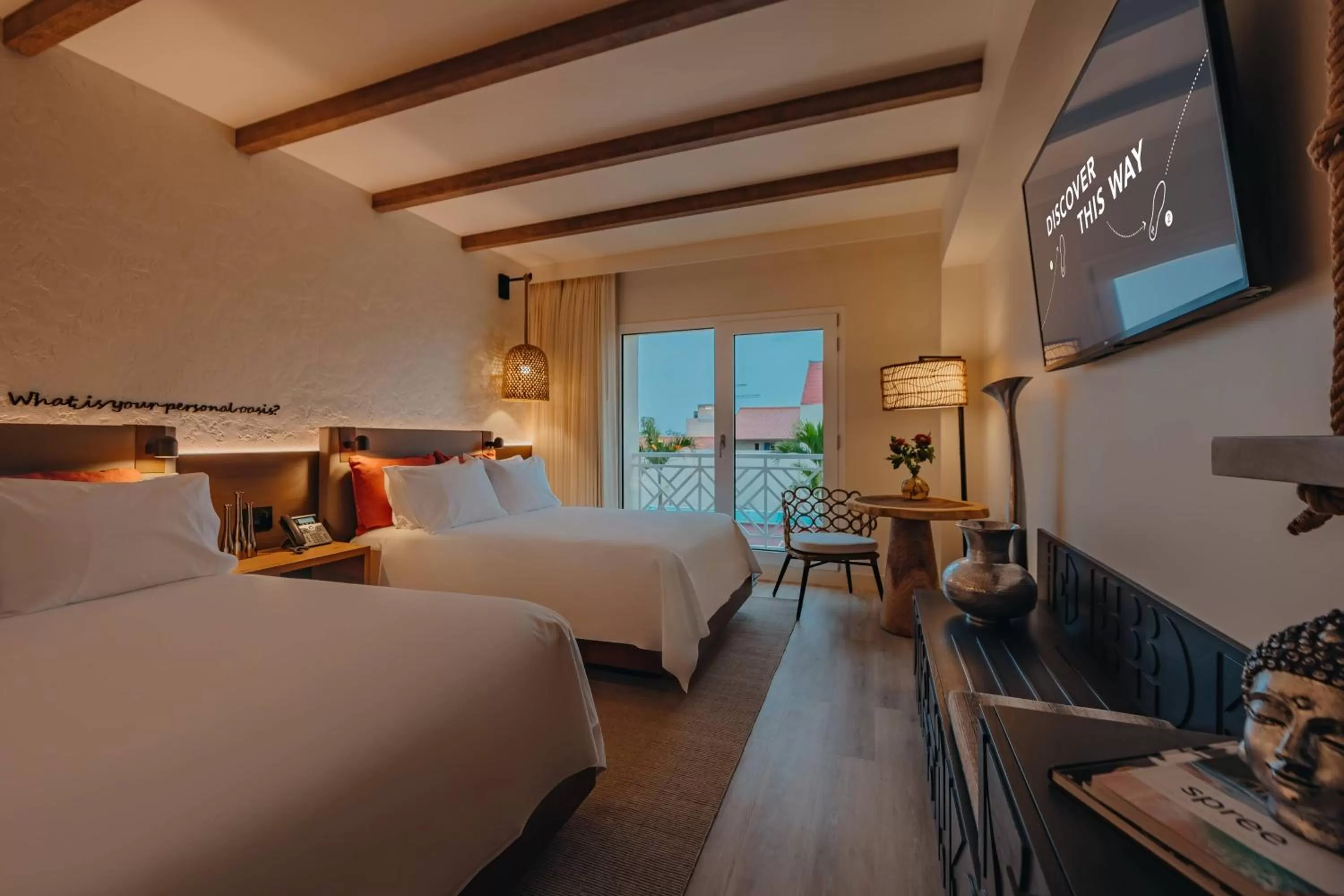 Resort room with 2 Double Beds - Adults Only in Renaissance Wind Creek Aruba Resort