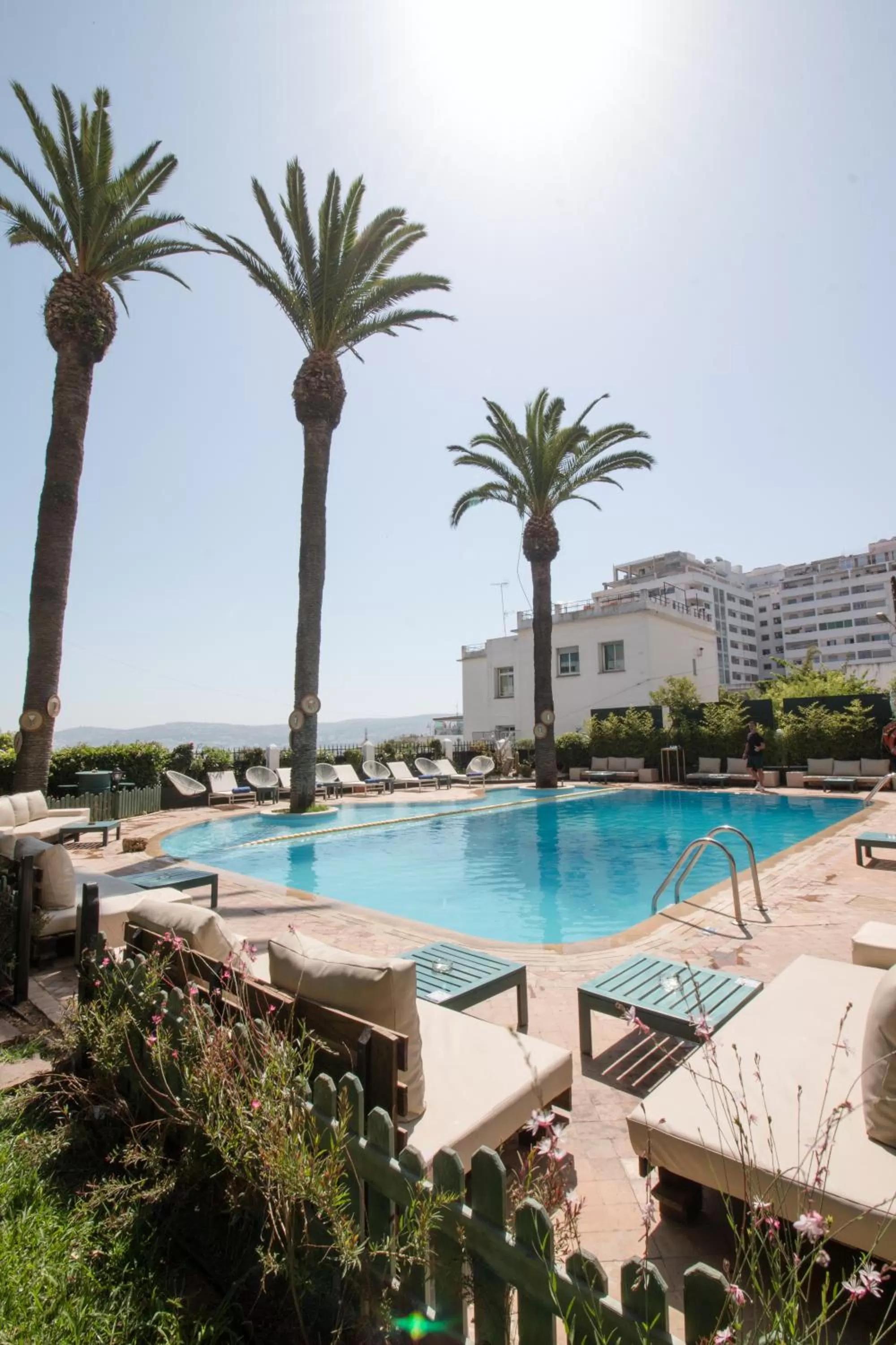 Pool view in Hôtel Rembrandt