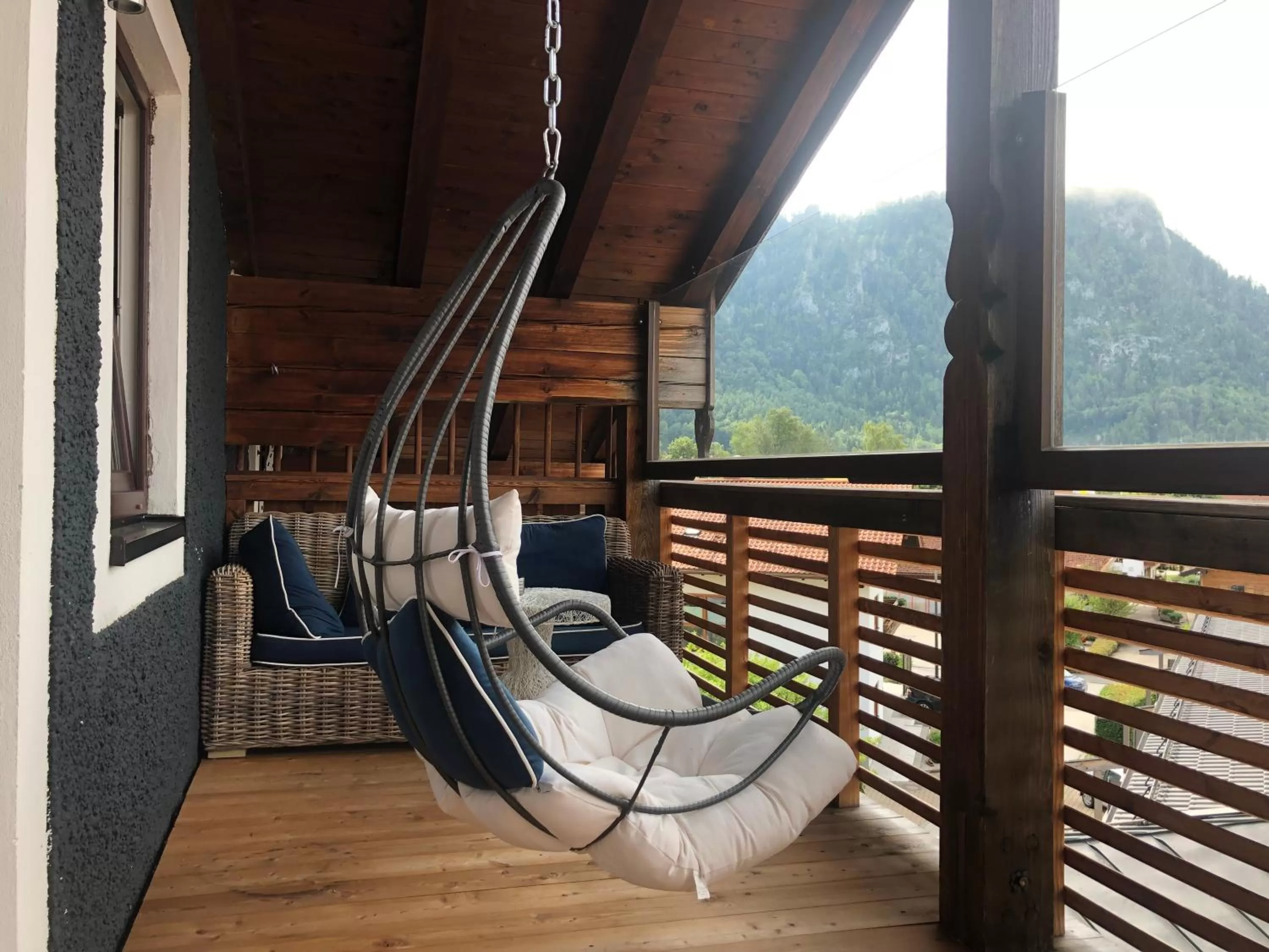 View (from property/room), Balcony/Terrace in Sauna & Whirlpool - ALPENLIEBE APARTments