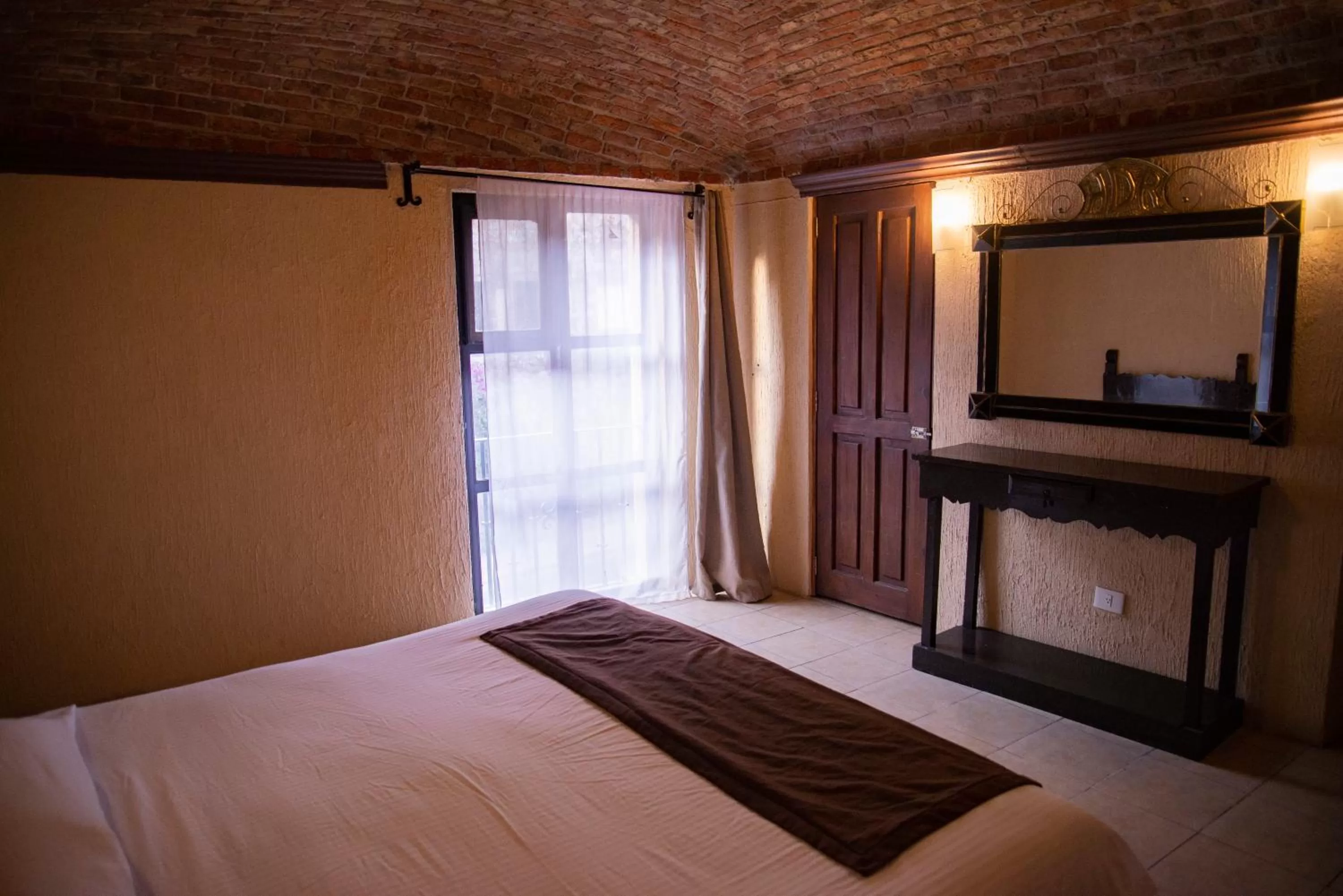 Bed in Hotel Hacienda de Cobos