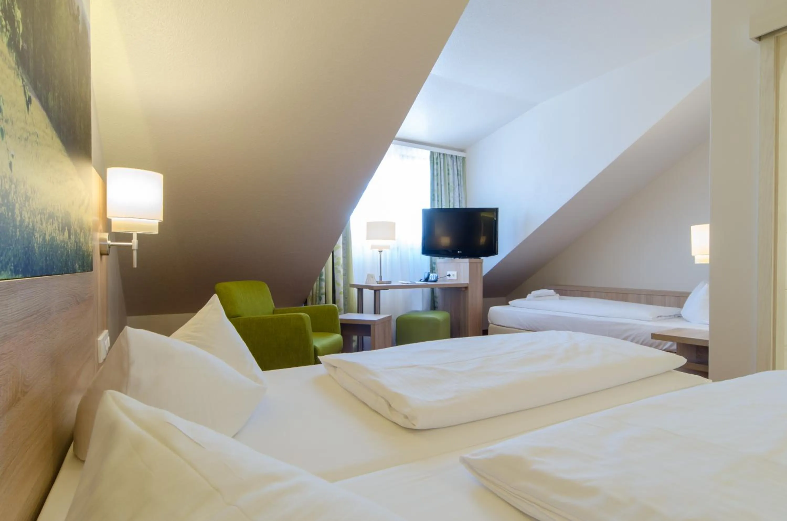 Decorative detail, Bed in Garden Hotel