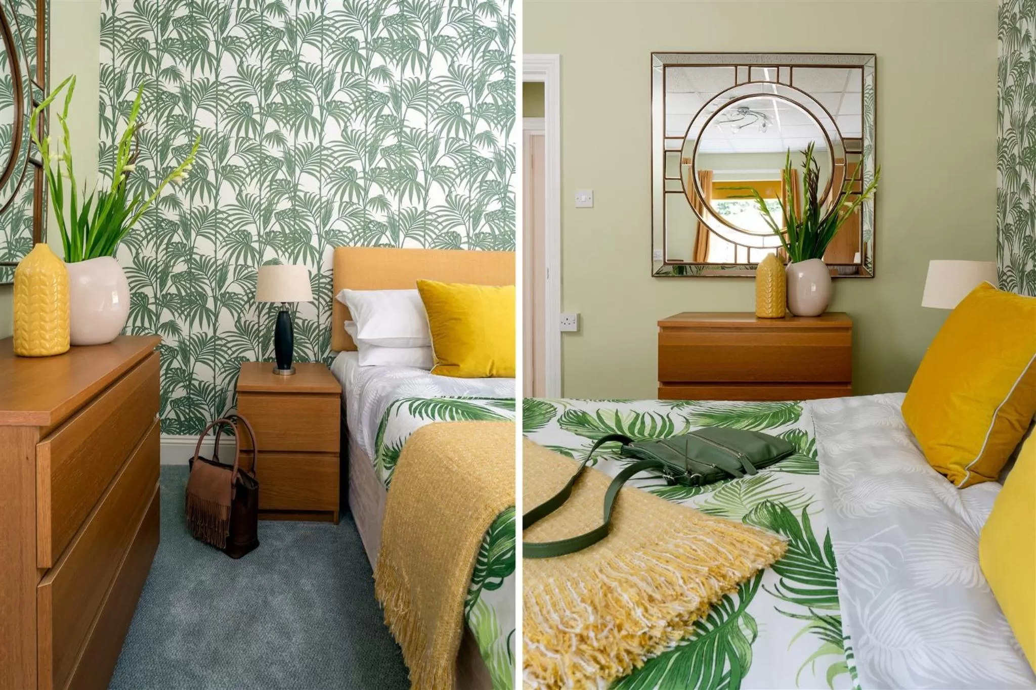 Bed in Palm Grove Apartments