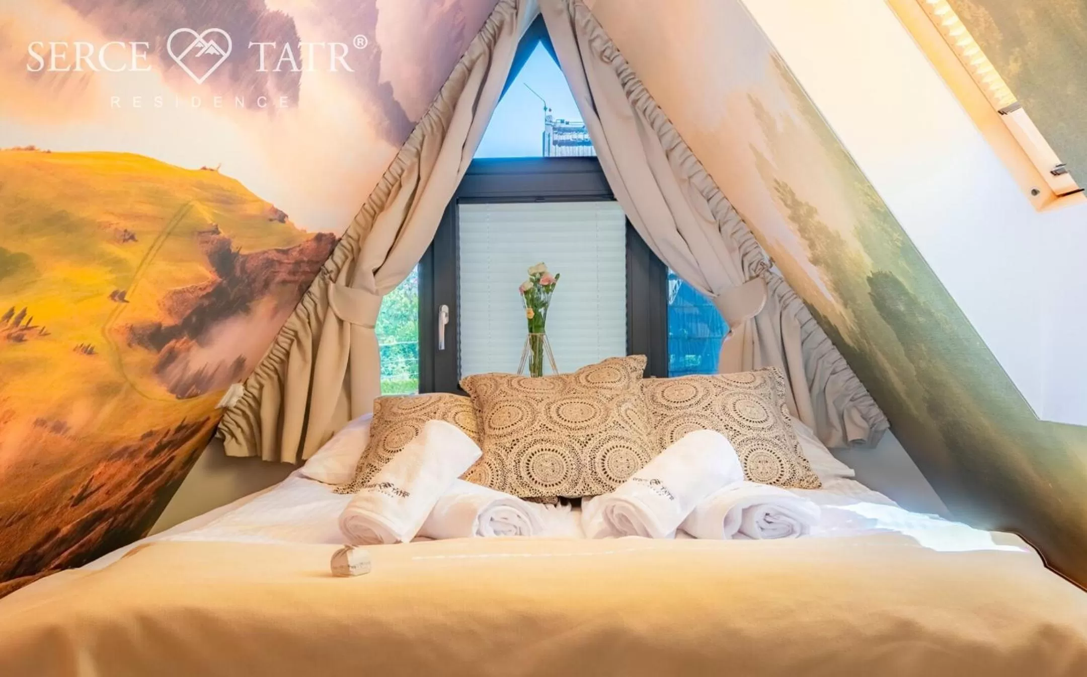 Bed in Serce Tatr Residence Zakopane - blisko Krupówek