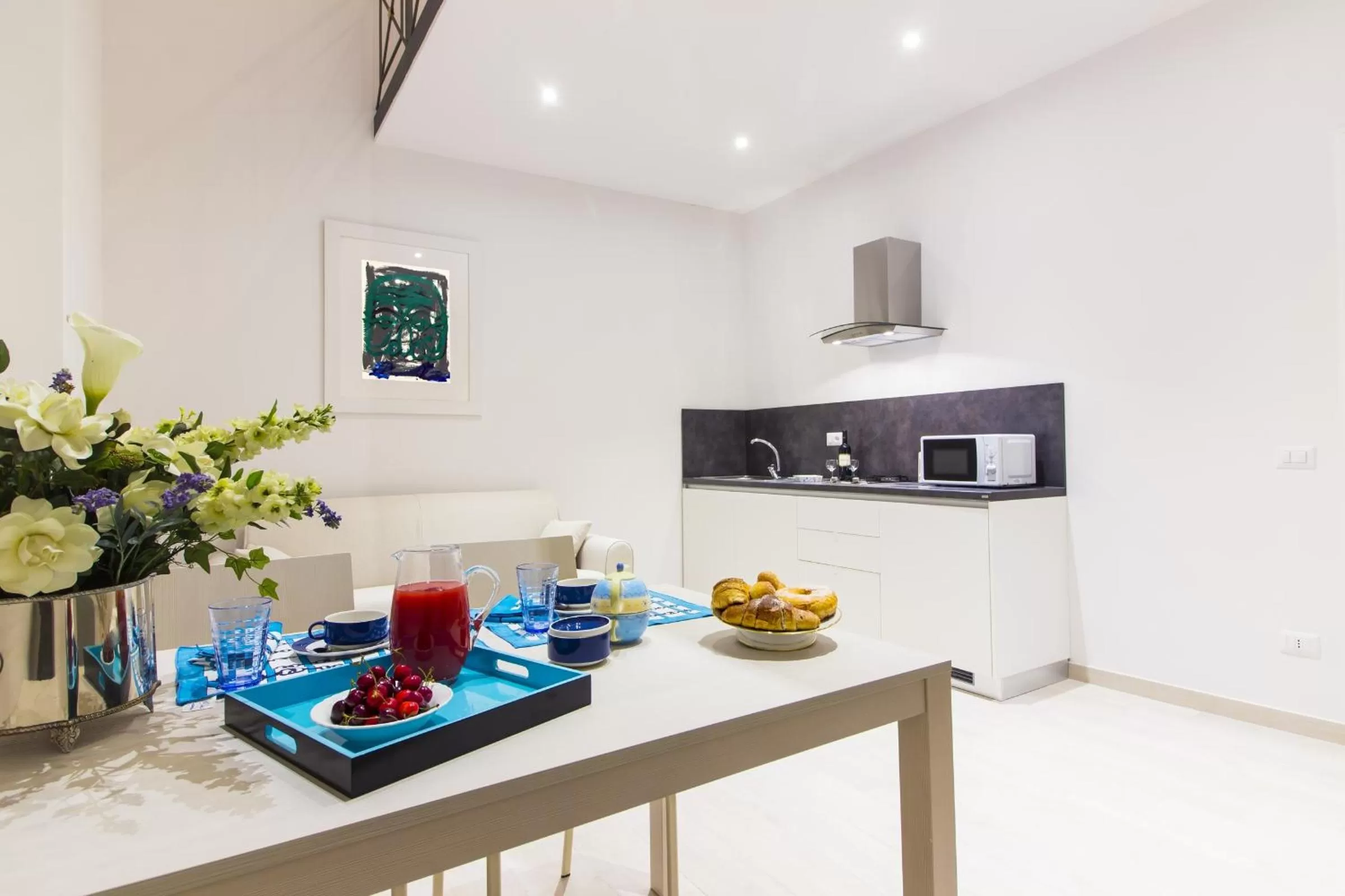 Kitchen or kitchenette in Palazzo d'Auria ApartHotel