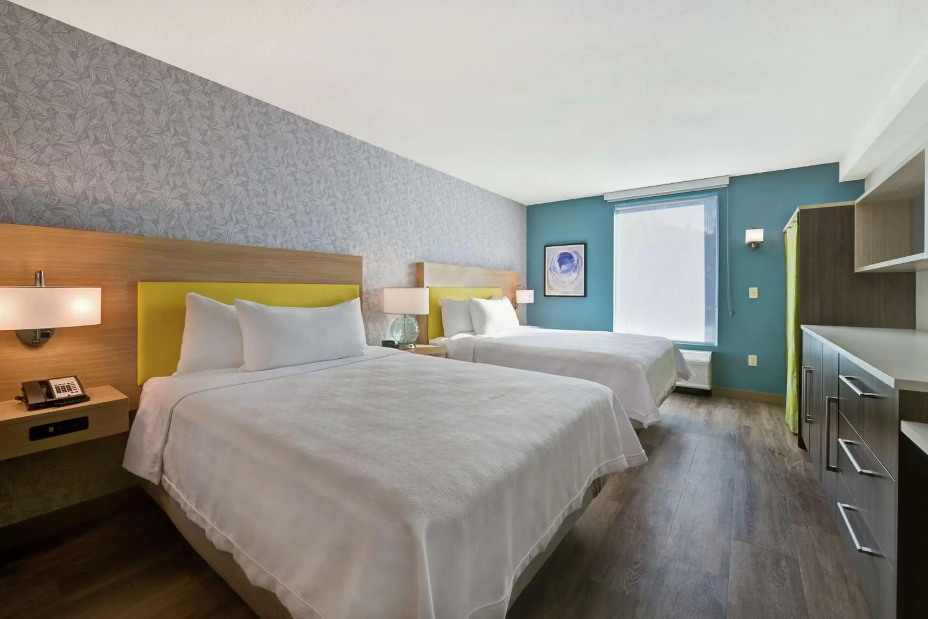 Studio Suite with Two Queen Beds - Hearing Access/Non-Smoking in Home2 Suites By Hilton West Palm Beach Airport Studio Suite with Two Queen Beds - Hearing Access/Non-Smoking in Home2 Suites By Hilton West Palm Beach Airport