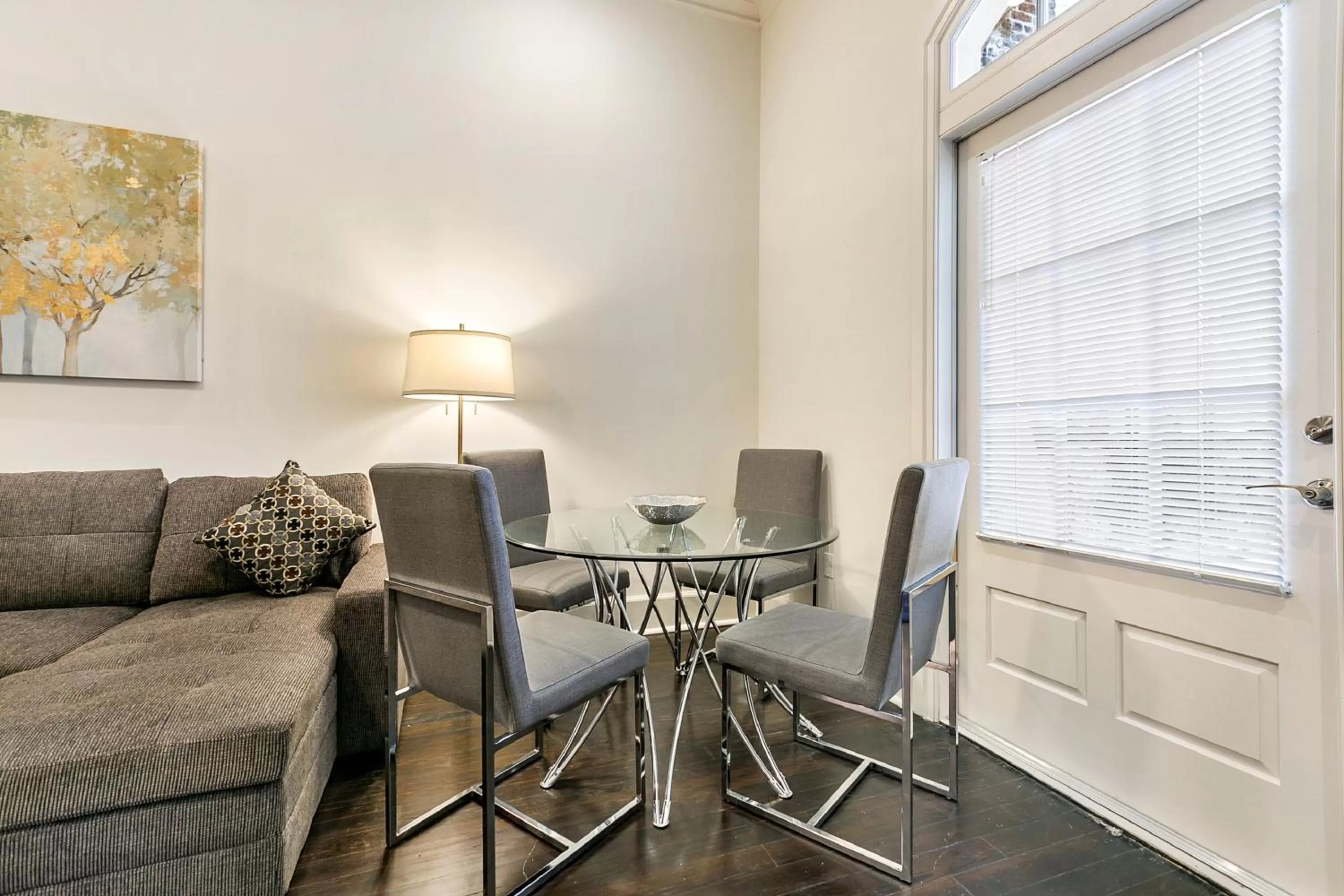 Dining area in 1 and 2 BR Private Condos Steps Away From French Quarter