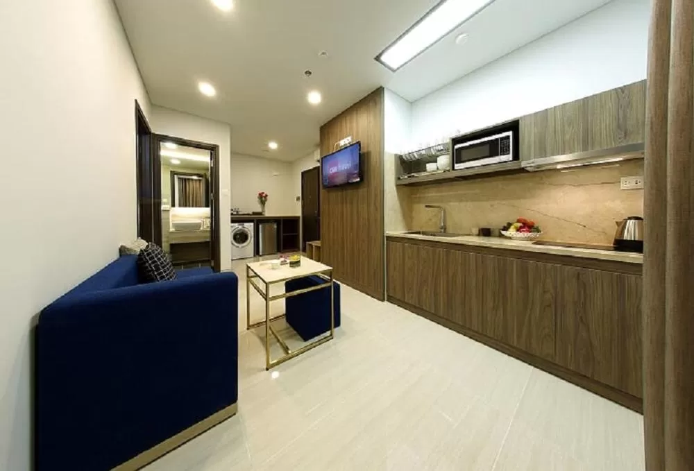 Seating area in Aurora Western Village