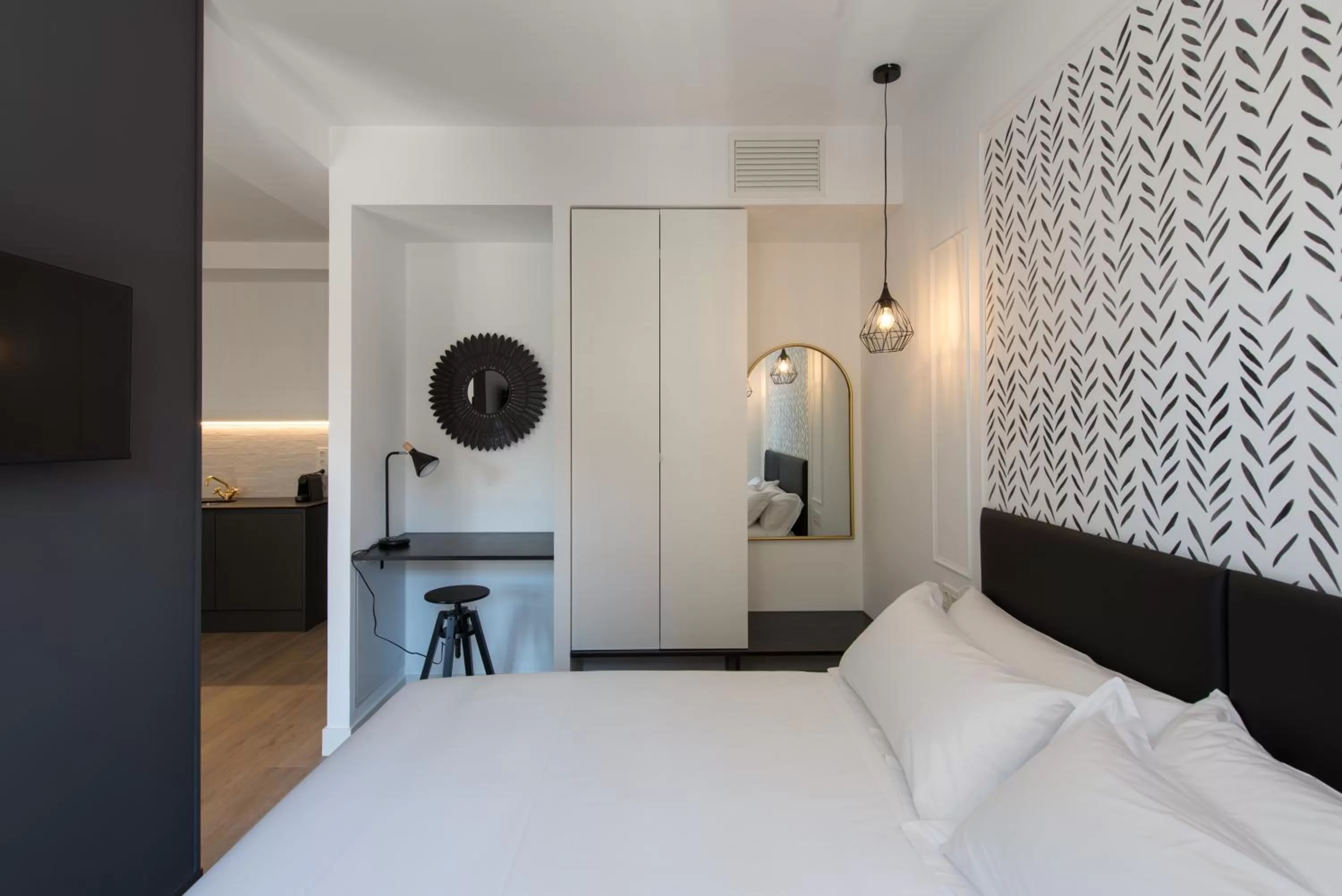 Bed in Santa Catalina Suites Gijón