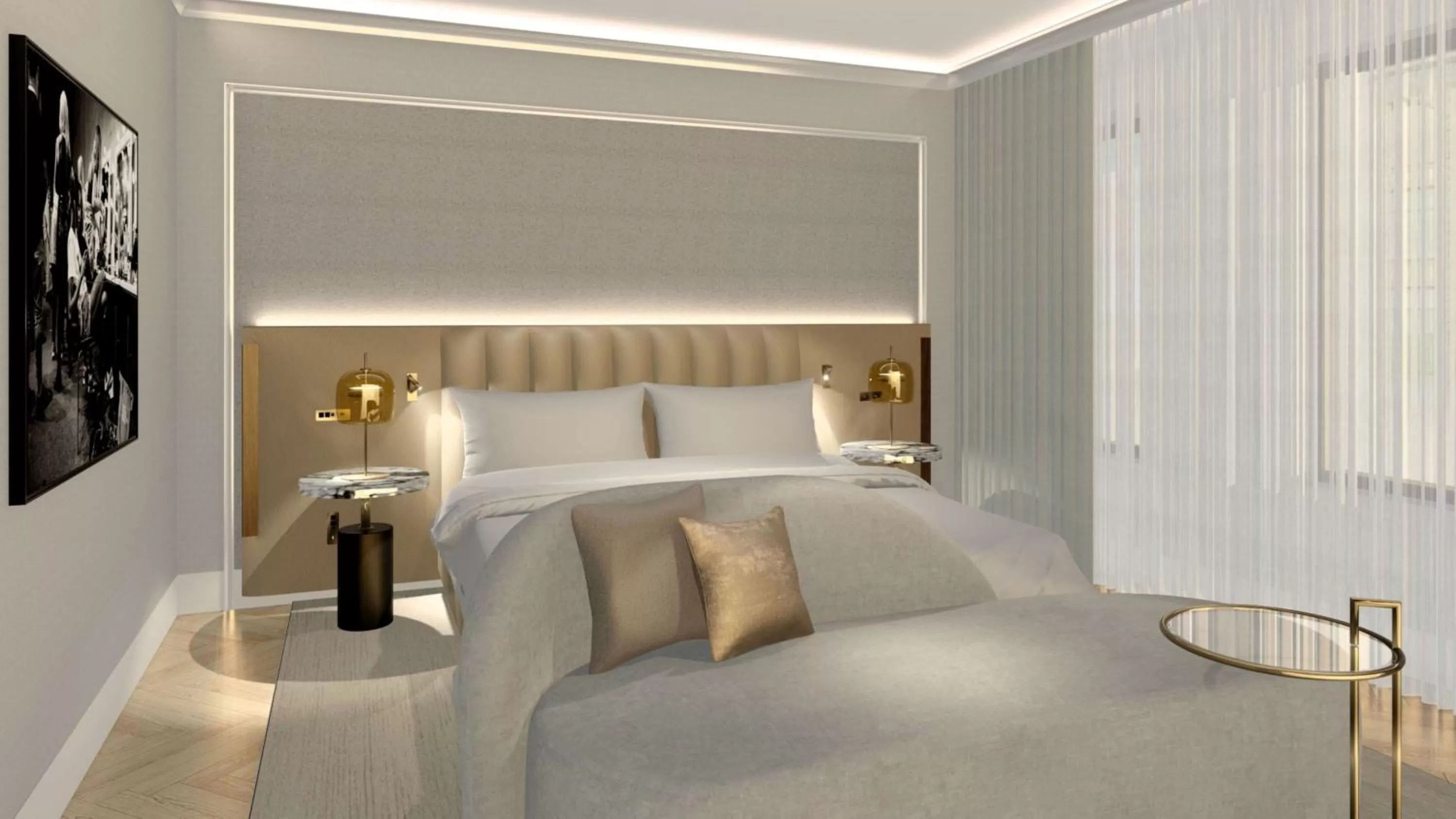 Bed in Vogue Hotel Montreal Downtown, Curio Collection by Hilton