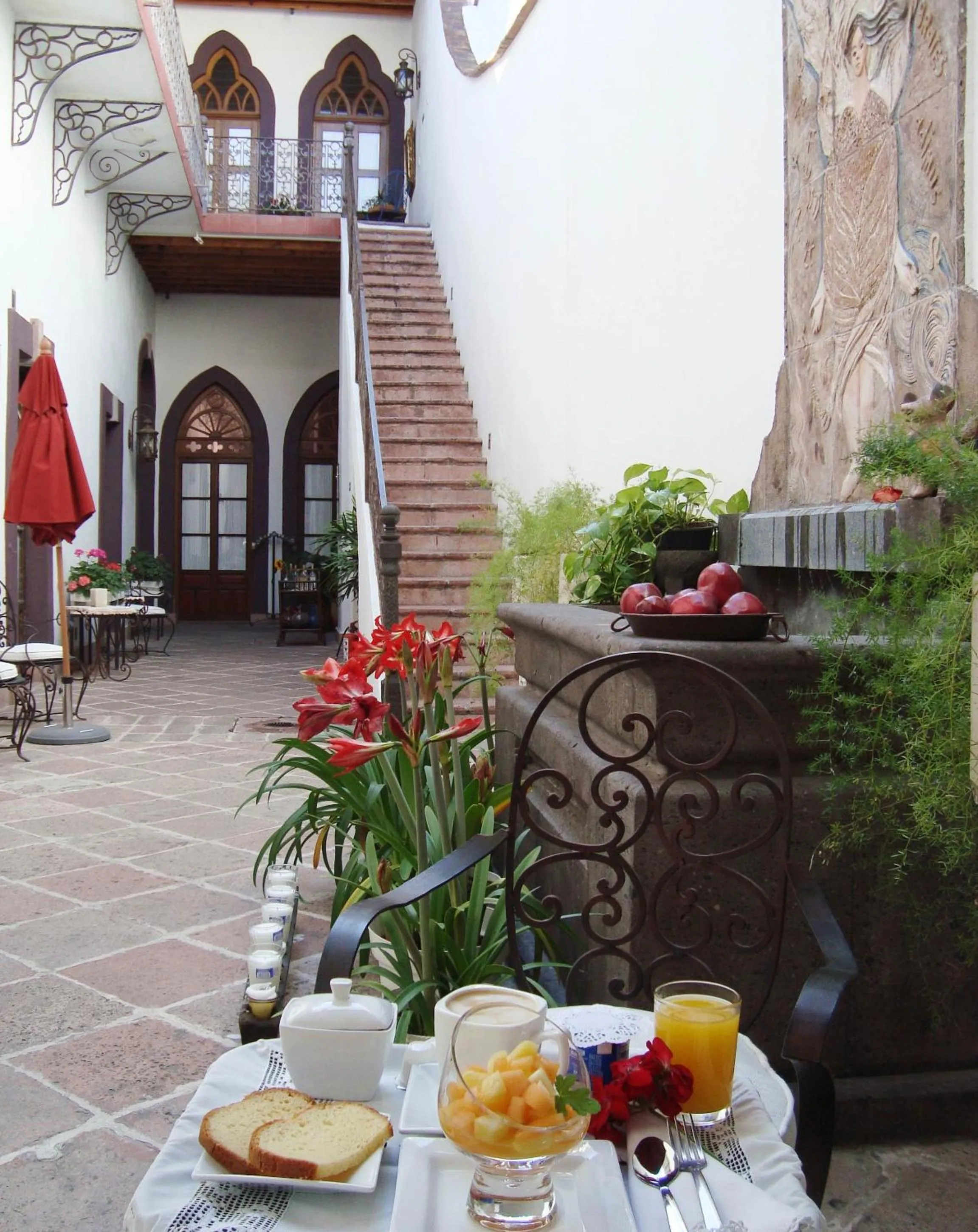 Patio in El Serafin Hotel Boutique