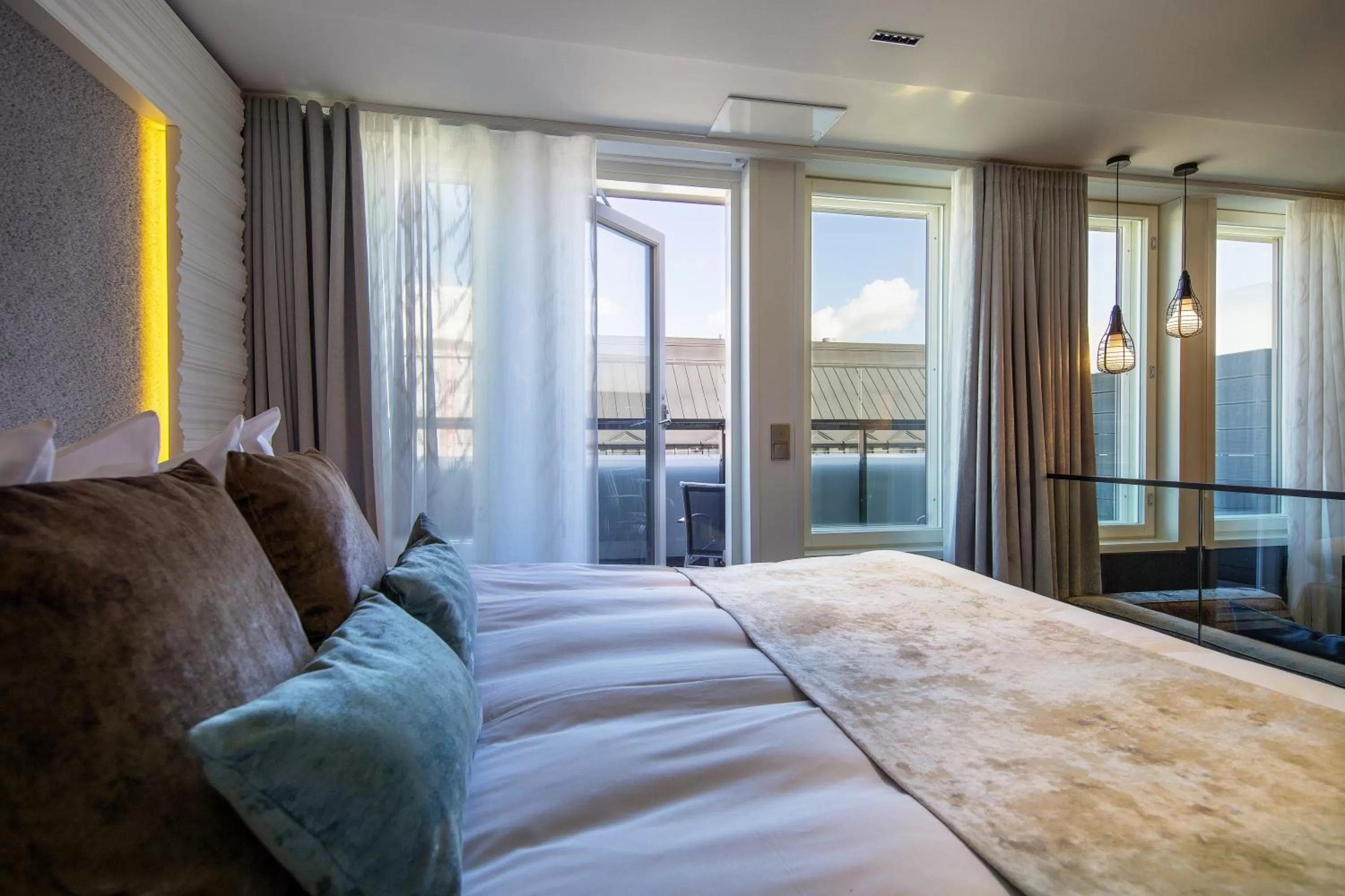 Balcony/Terrace, Bed in Hotel Klaus K