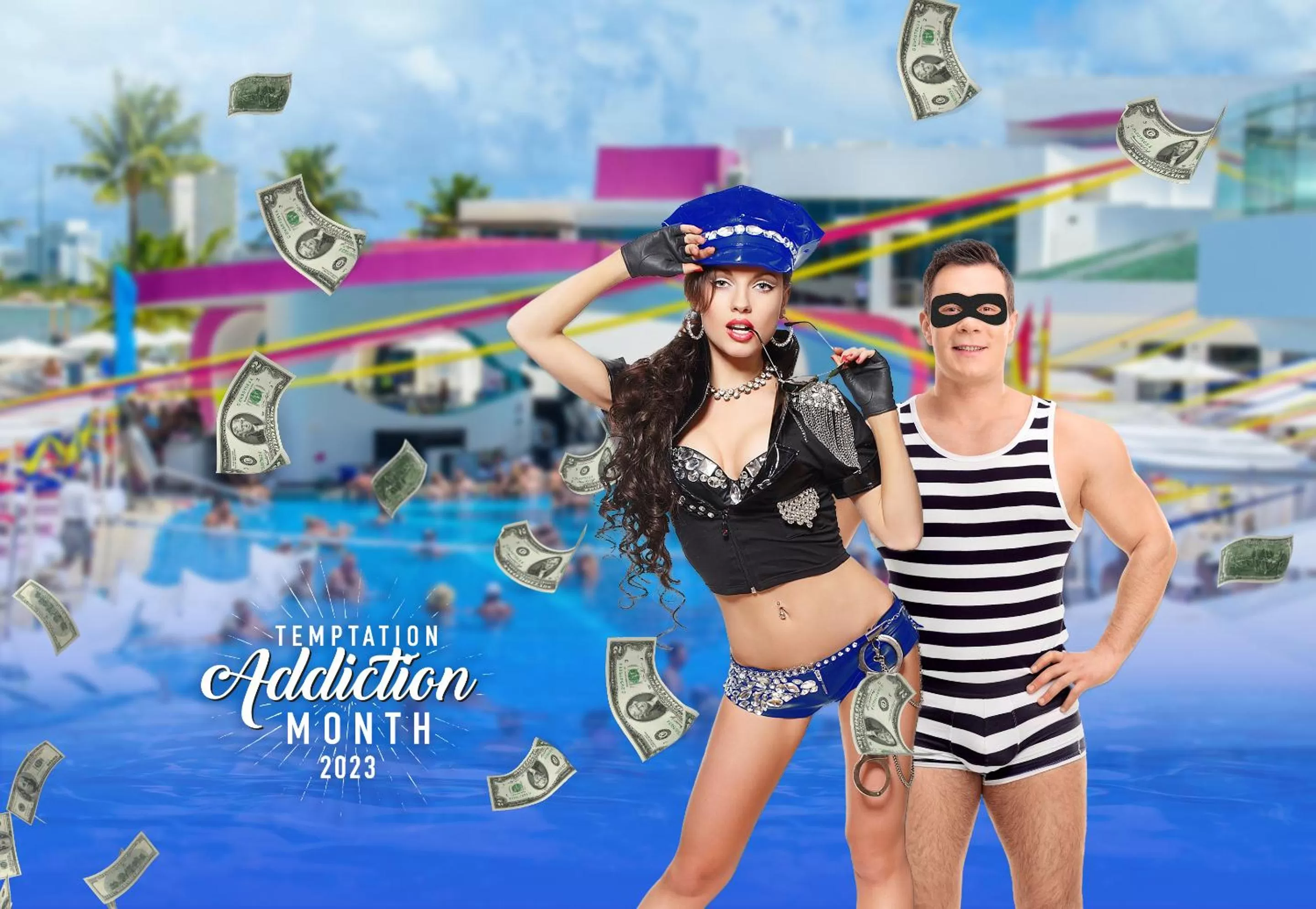 Swimming pool in The Tower by Temptation Cancun Resort - All Inclusive - Adults Only