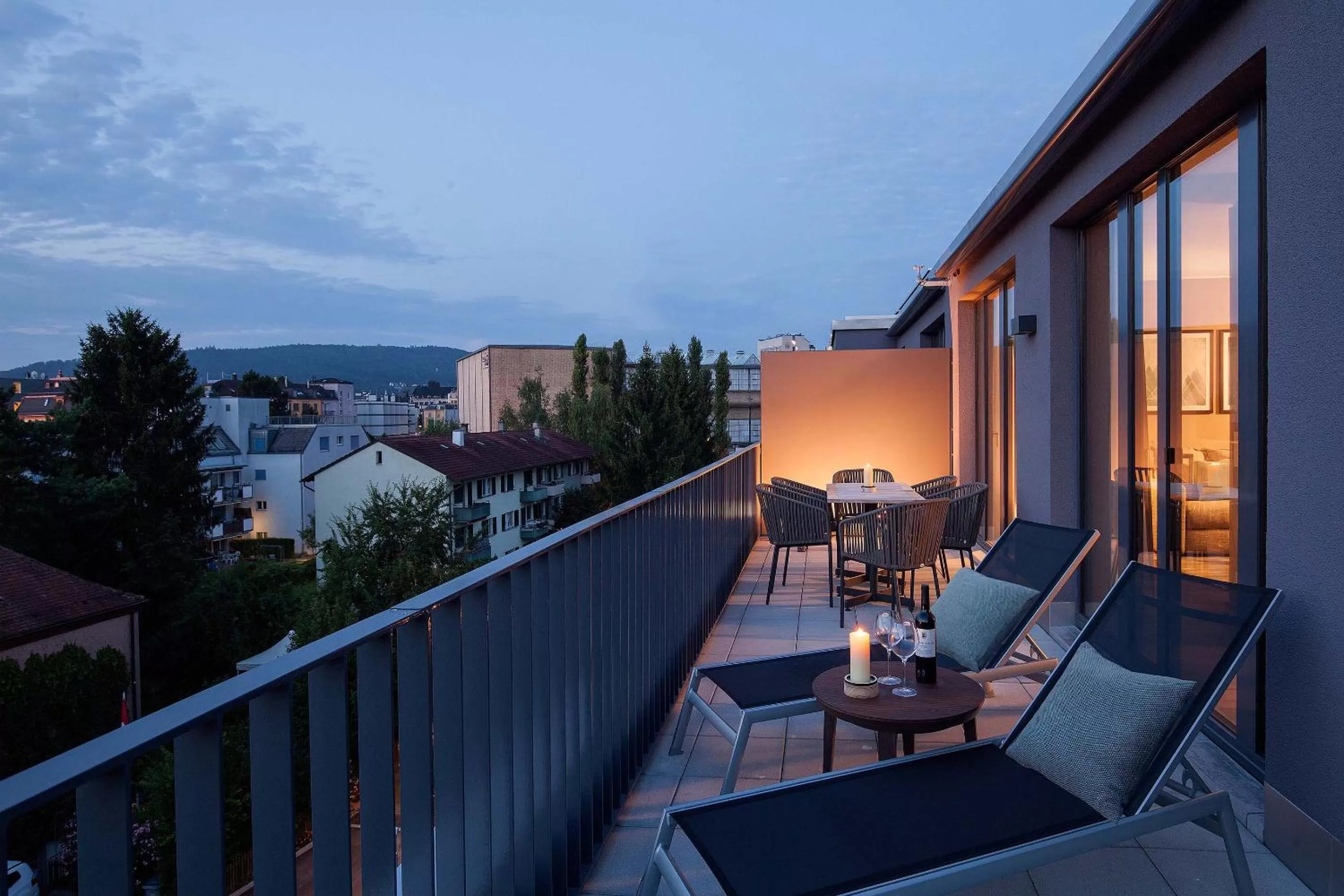 Balcony/Terrace in Acasa Suites Zurich Oerlikon