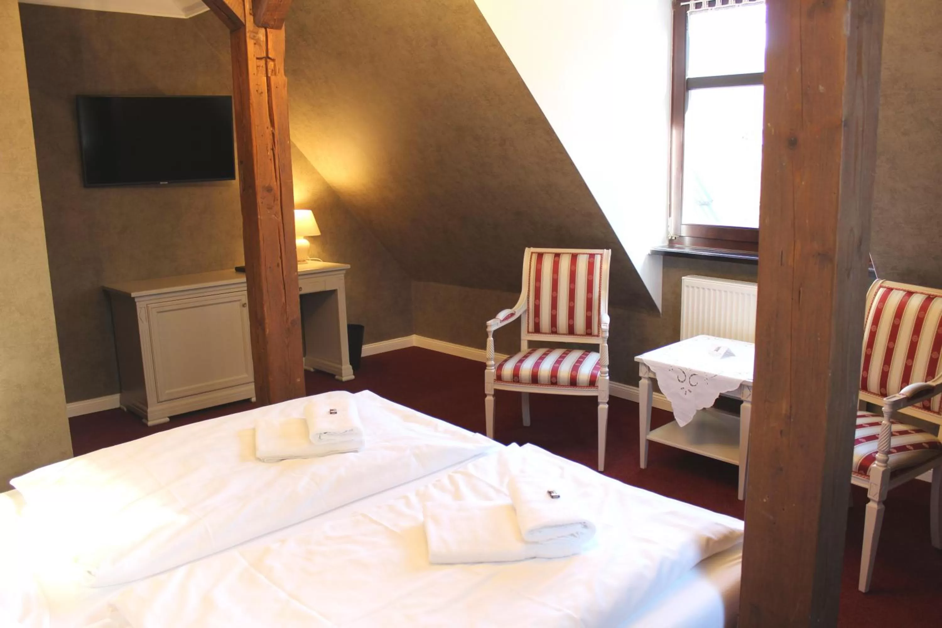 Decorative detail, Bed in Schlosshotel Stecklenberg