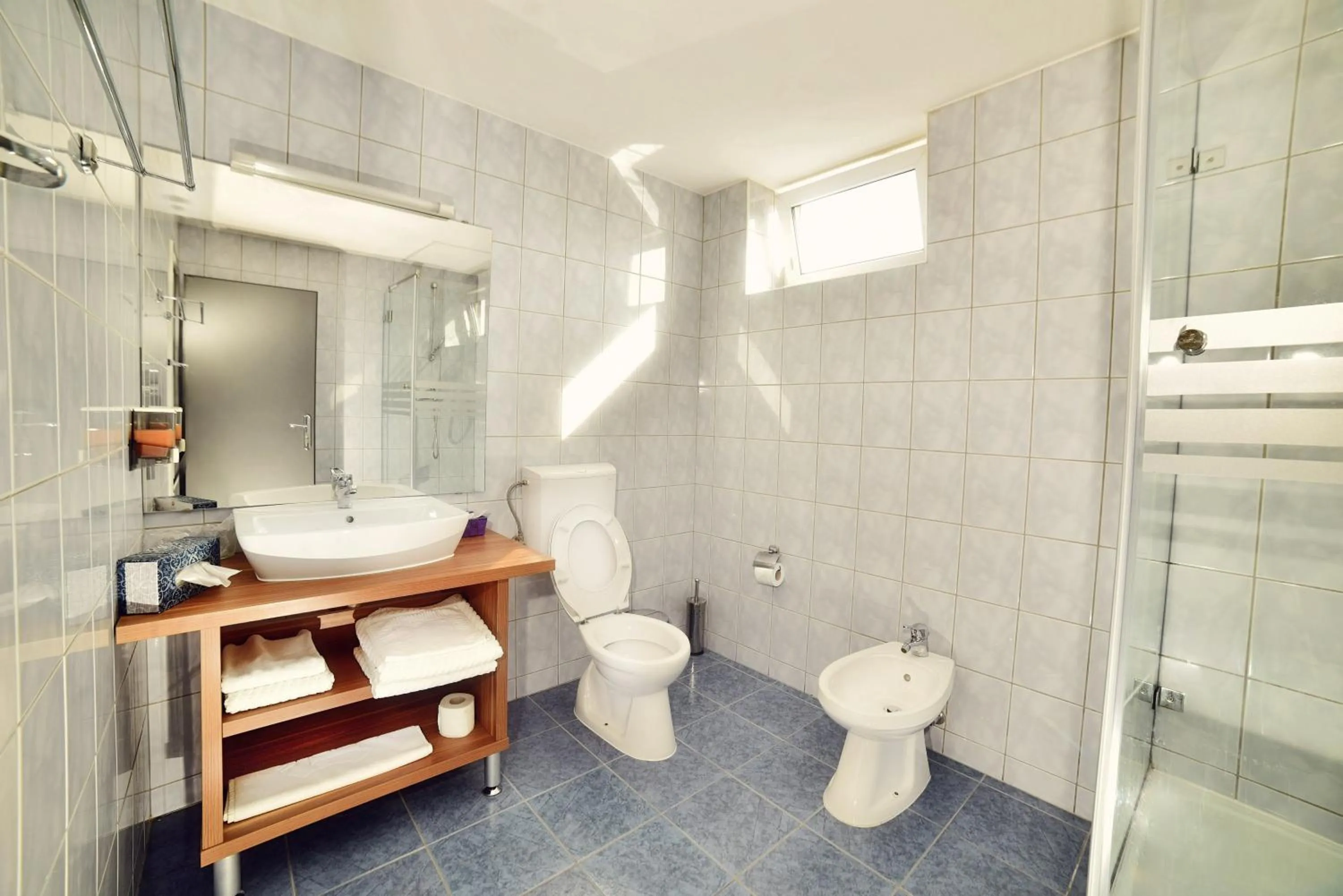 Shower in Hotel President