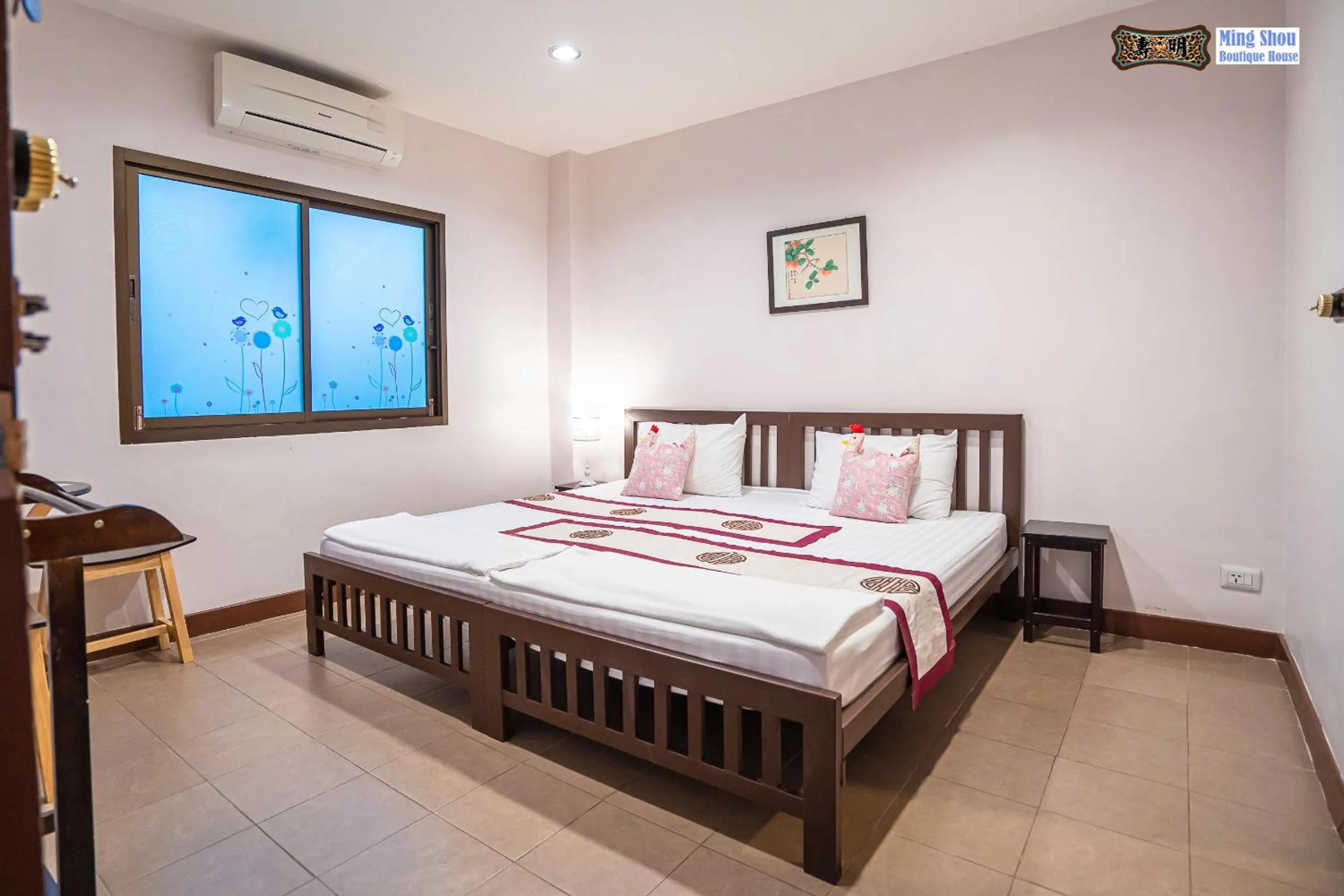 Bed in Ming Shou Boutique House