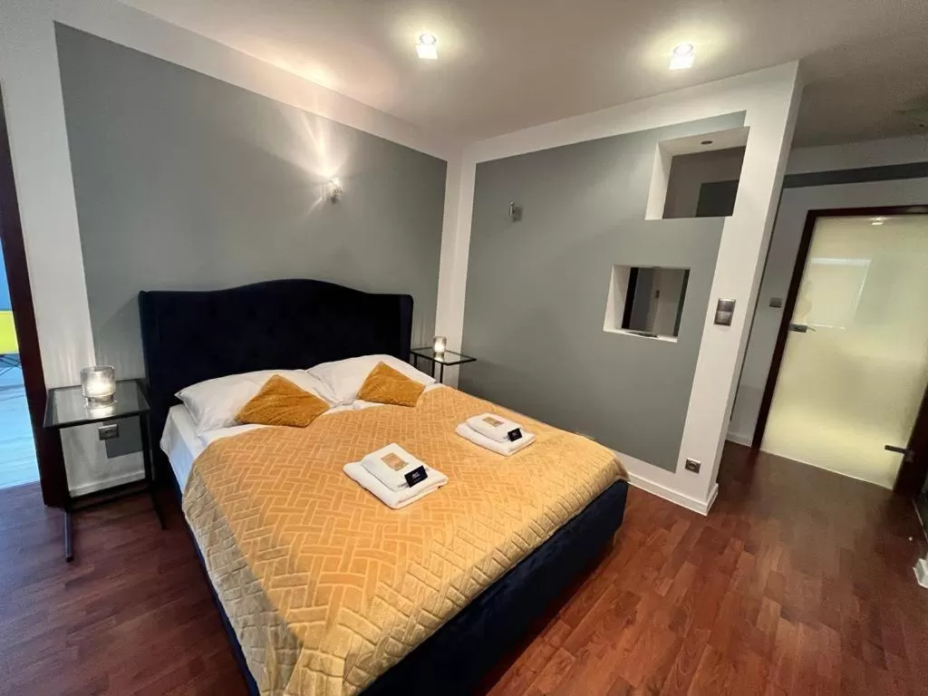 Photo of the whole room, Bed in Great Polonia Strzegom City Center