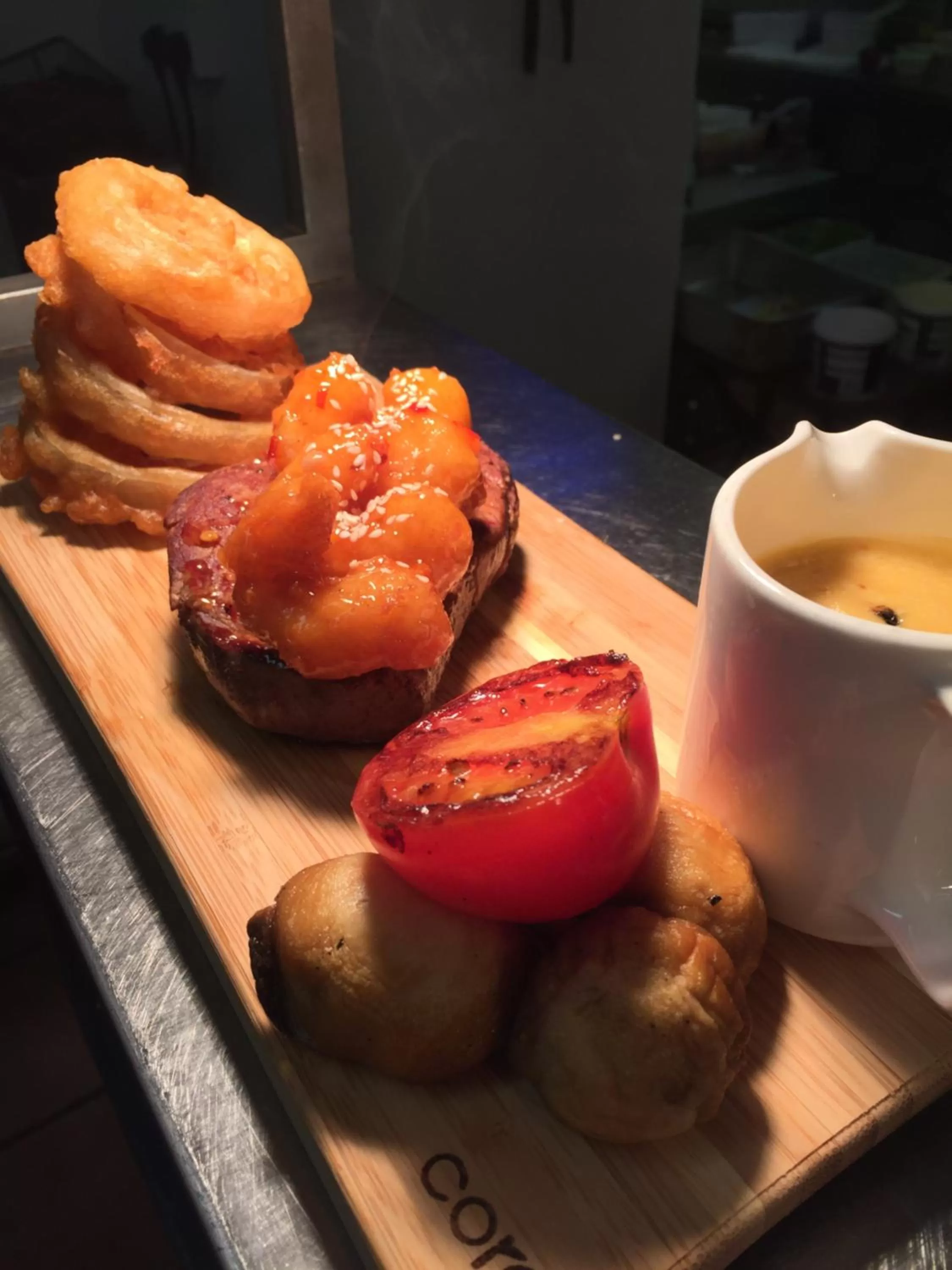 Food close-up in The Davron Hotel