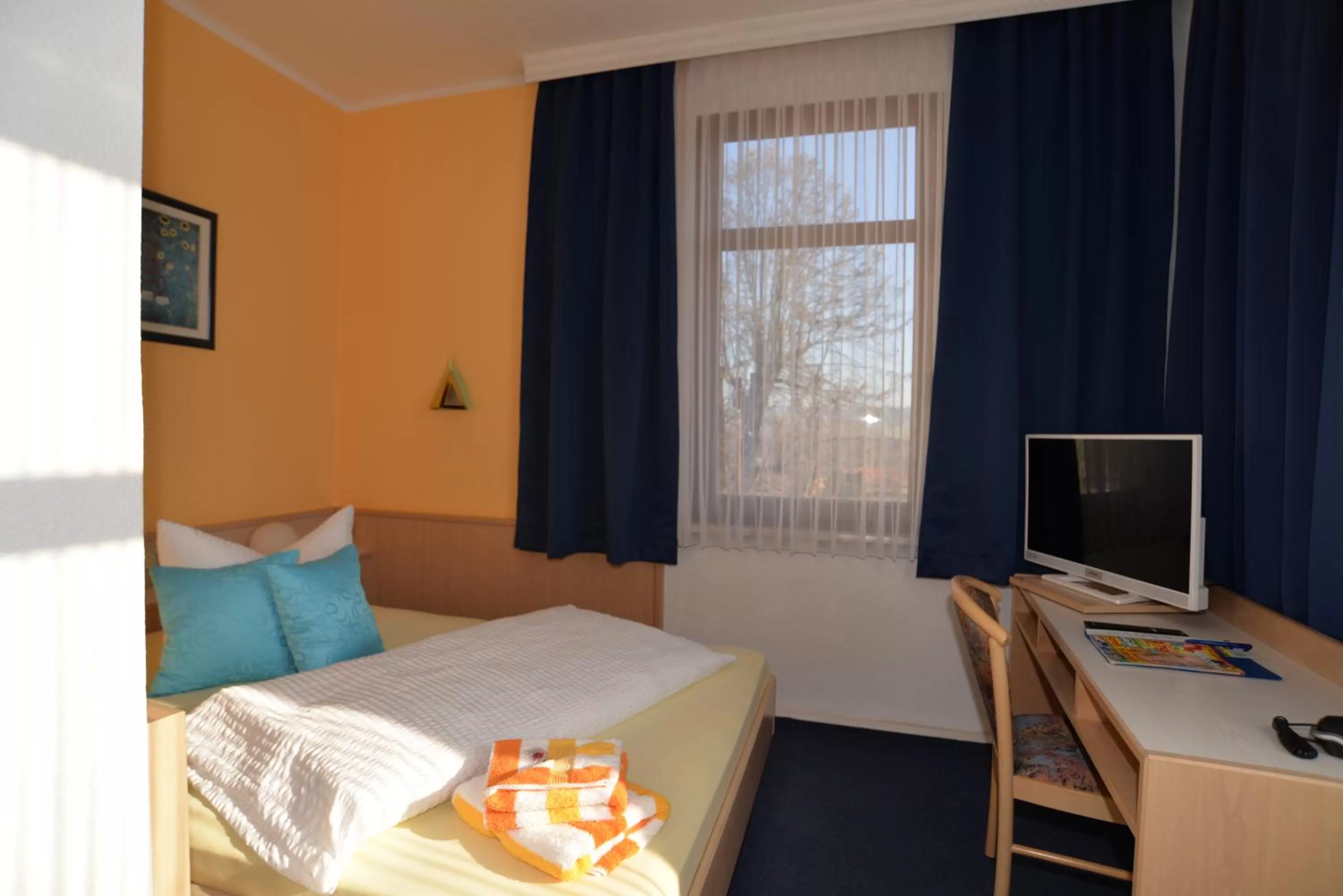 Bed in Hotel Am Hohen Schwarm