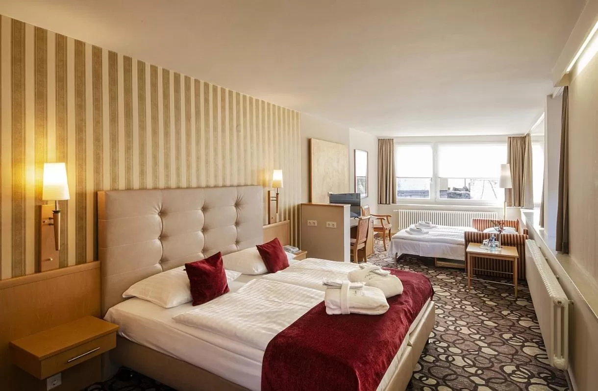 Bed in Berghotel Bastei