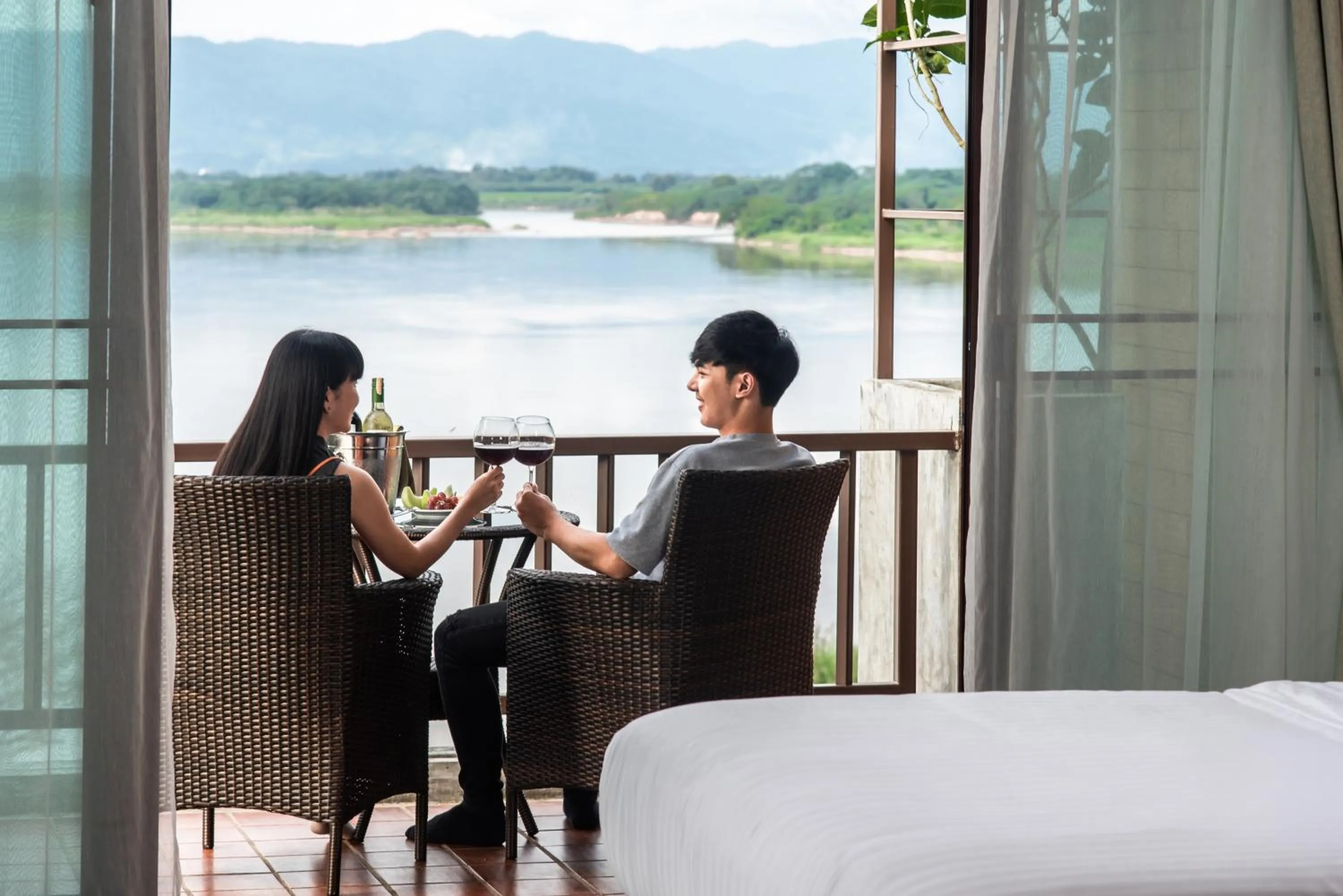 Balcony/Terrace in Bansaeo Garden and Resort