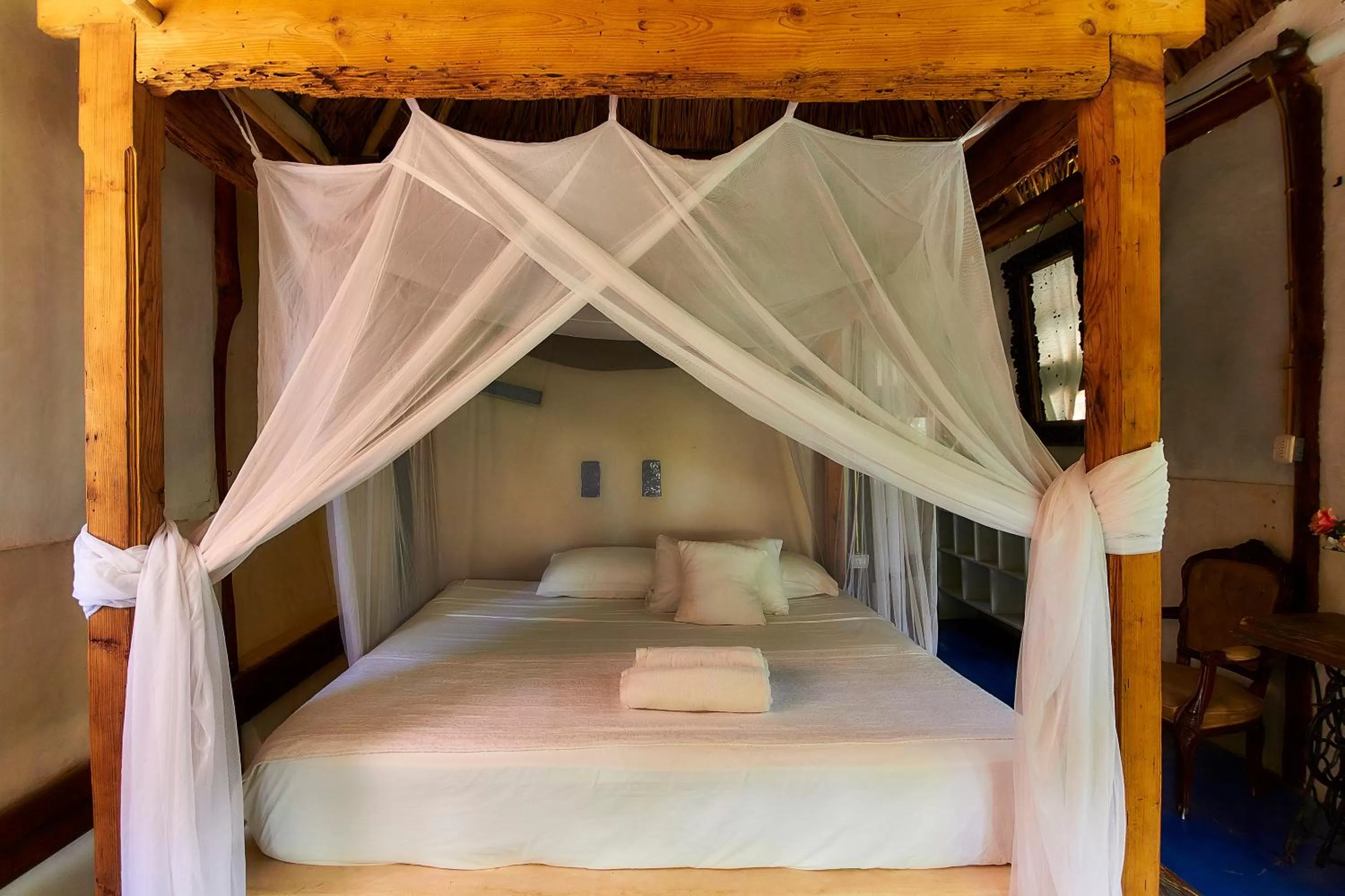 Photo of the whole room, Bed in Posada Lamar Tulum Beach Front and Pool