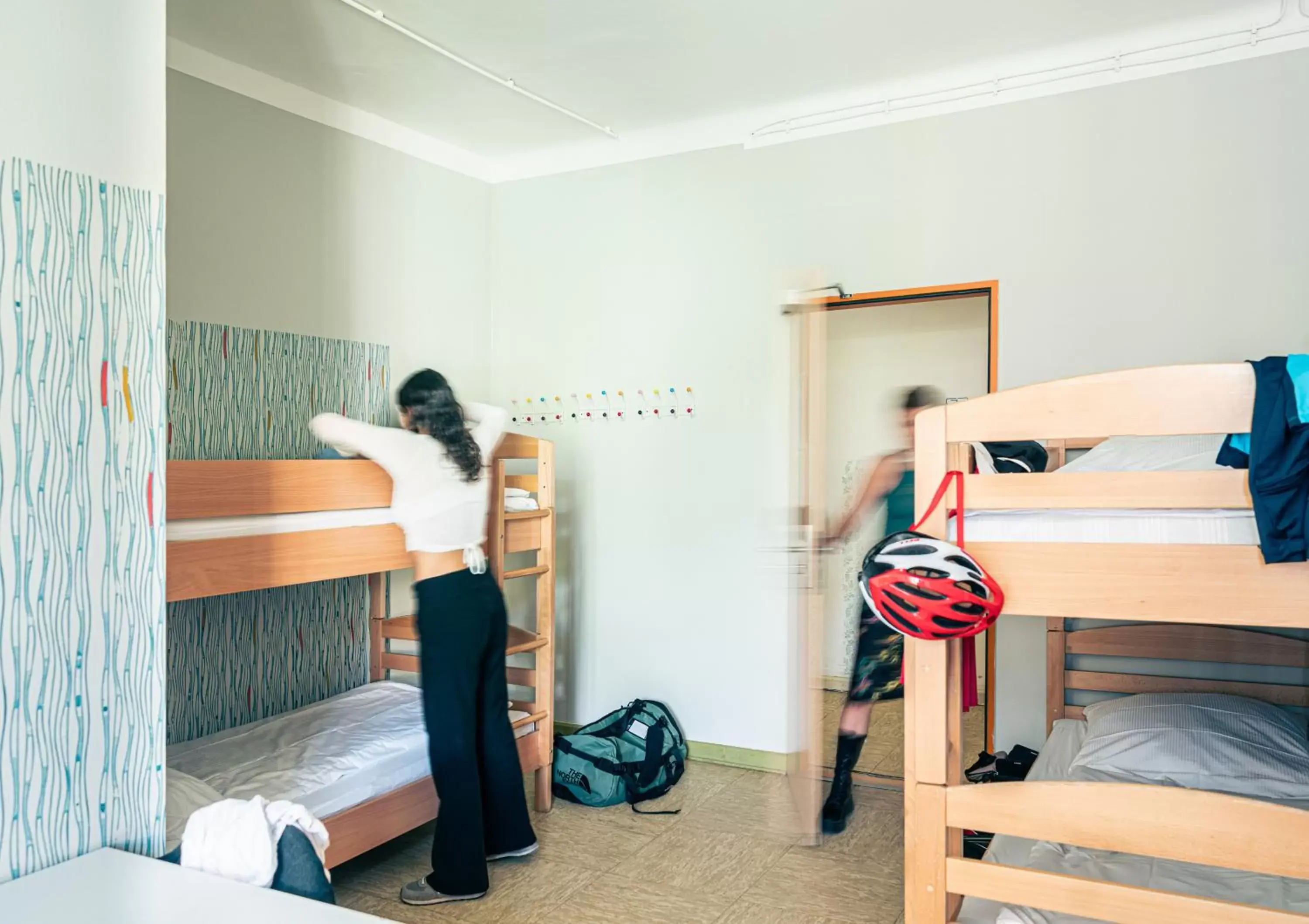 Single Bed in 6-Bed Female Dormitory Room with Shared Bathroom in Three Little Pigs Hostel - Your Berlin Castle Single Bed in 6-Bed Female Dormitory Room with Shared Bathroom in Three Little Pigs Hostel - Your Berlin Castle