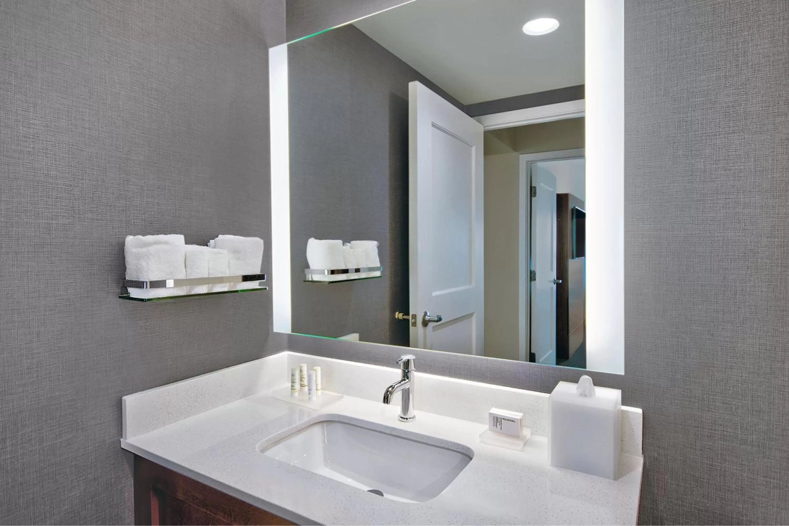 Bathroom in Residence Inn by Marriott Orlando at FLAMINGO CROSSINGS Town Center