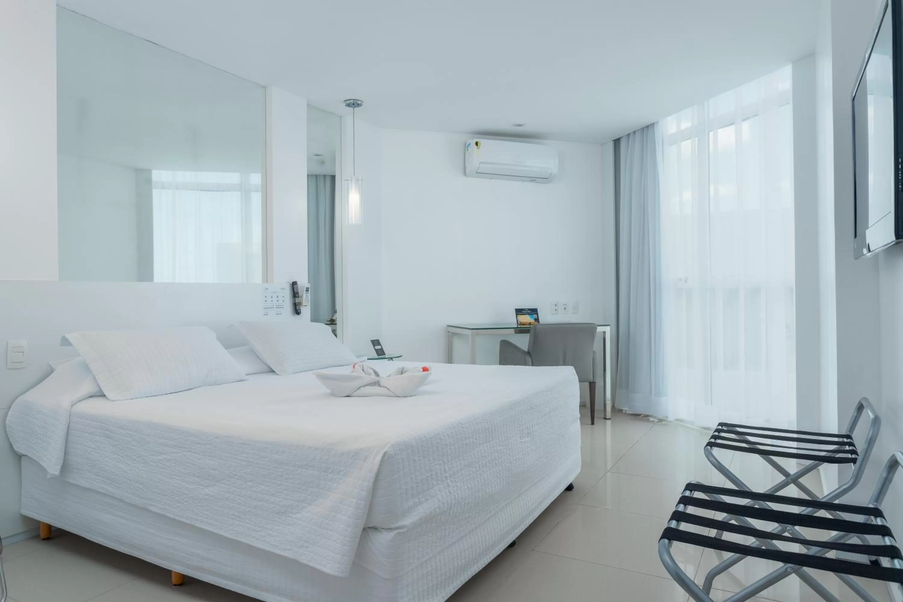 Bed in Hotel Brisa Praia Pajuçara