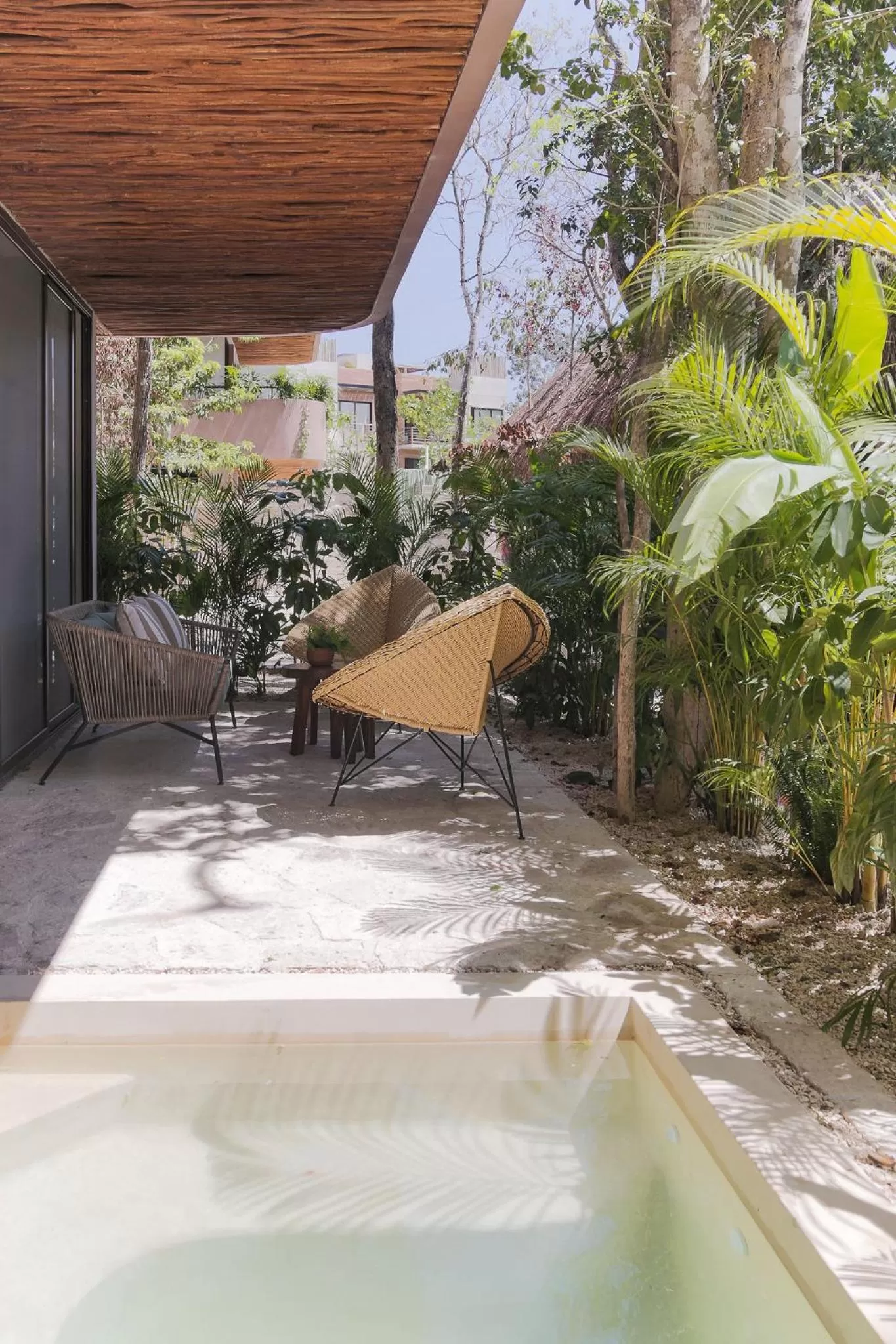Patio in Zereno Tulum Beach Club Access