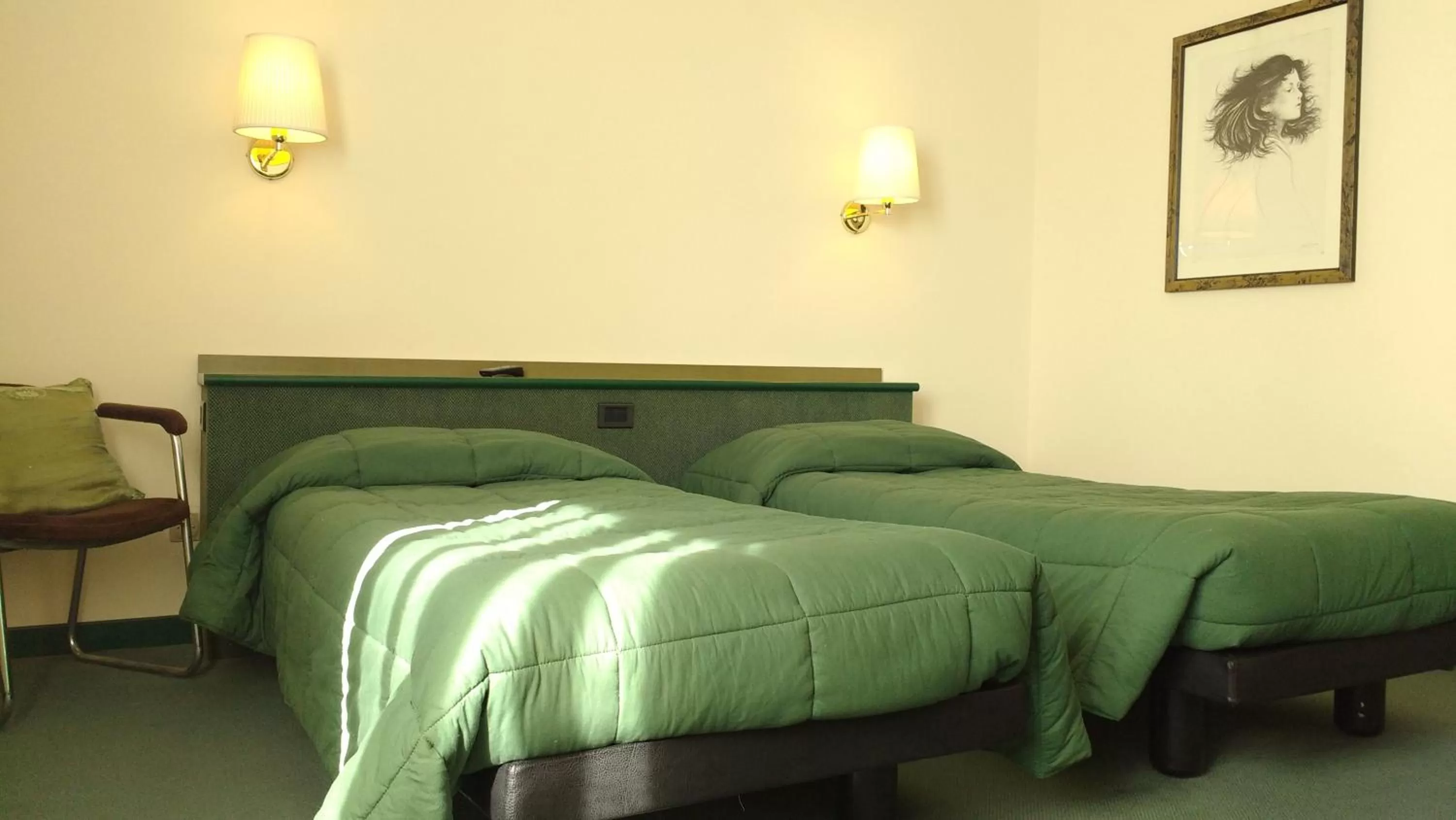 Bed in Hotel La Goletta