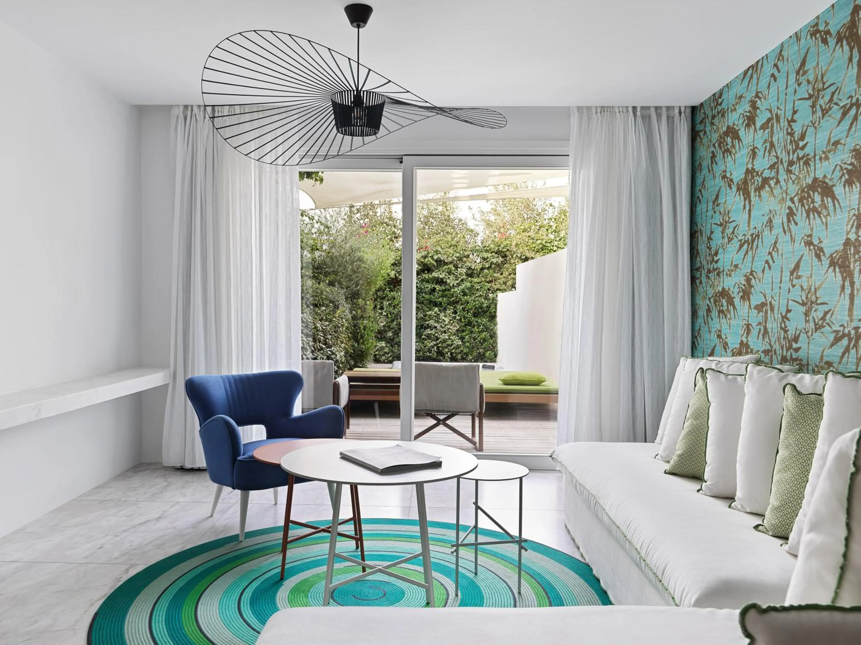 Living room in Myconian Ambassador Relais & Chateaux