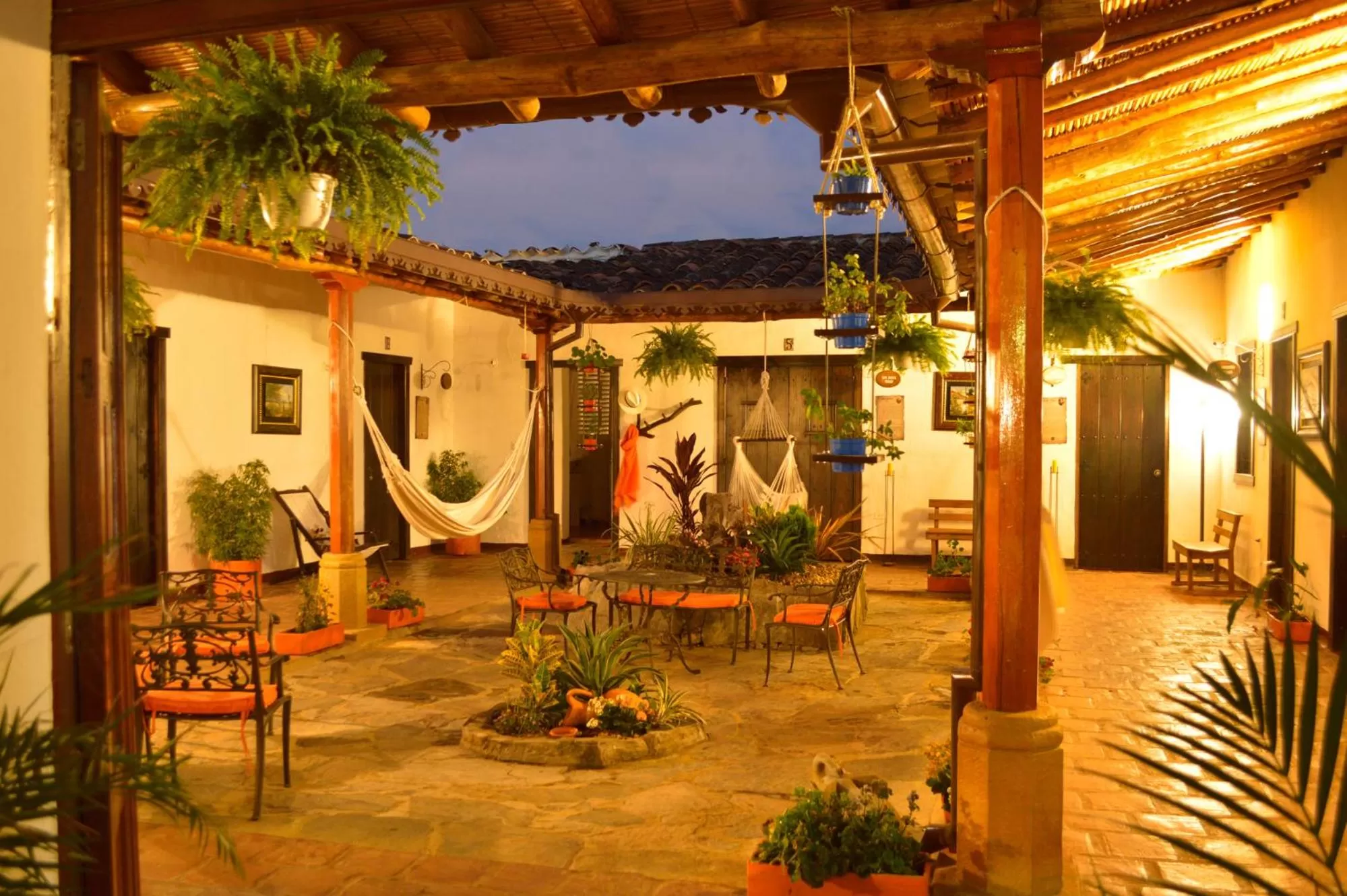 Patio, Restaurant/Places to Eat in Hotel Casa Claustro De Zapatoca