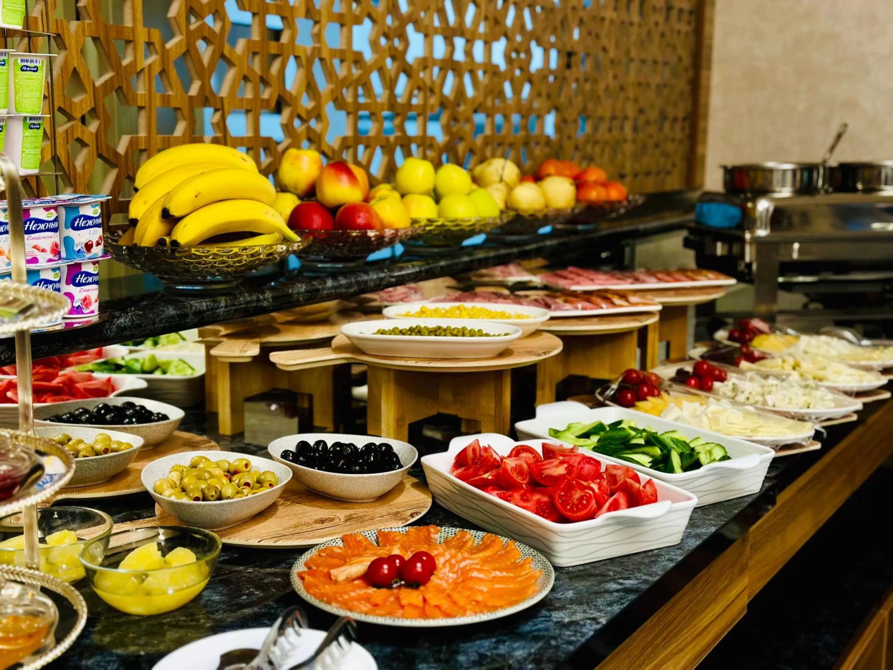 Breakfast in Garnet Hotel Tashkent