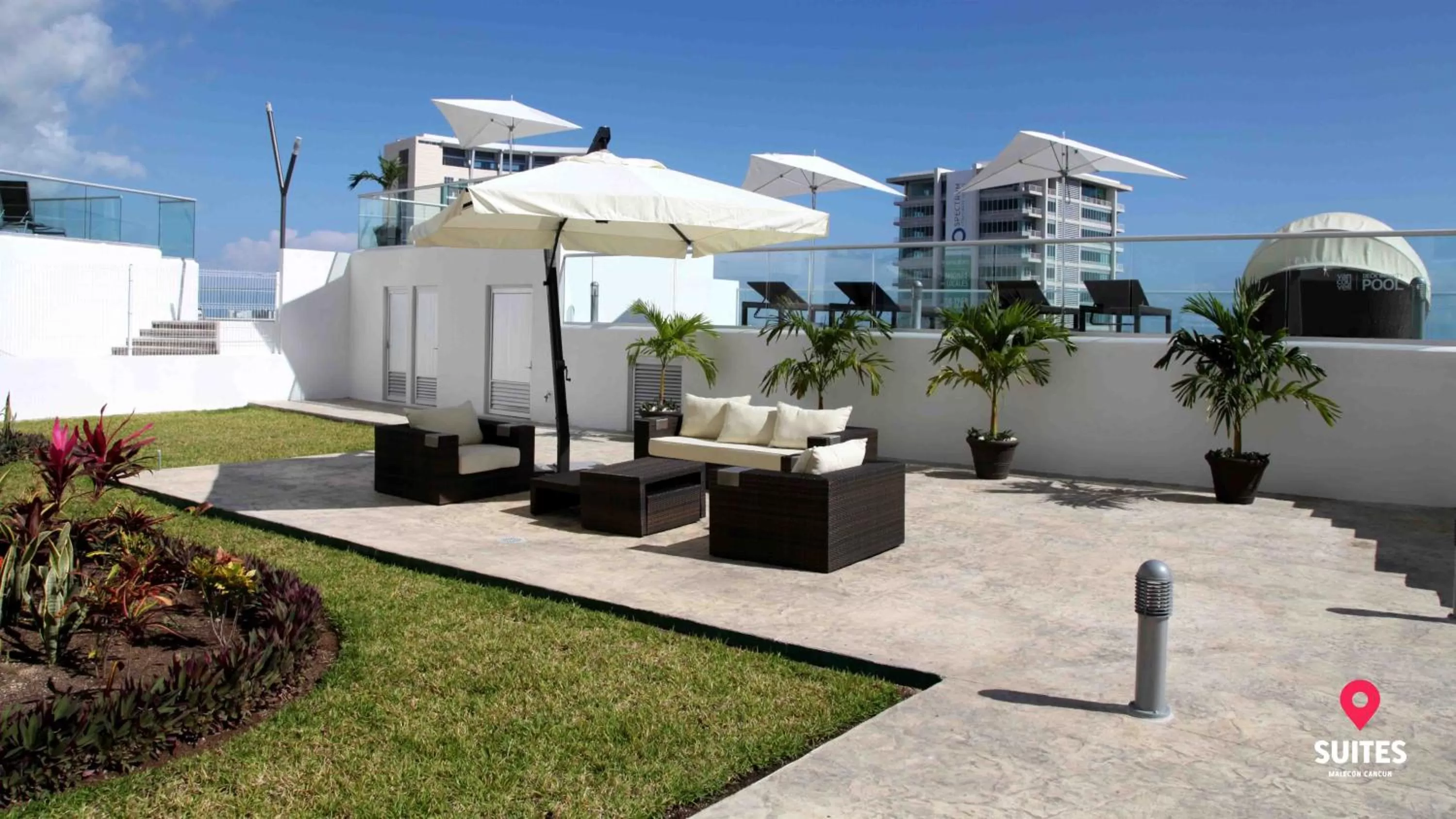 Patio in Suites Malecon Cancun