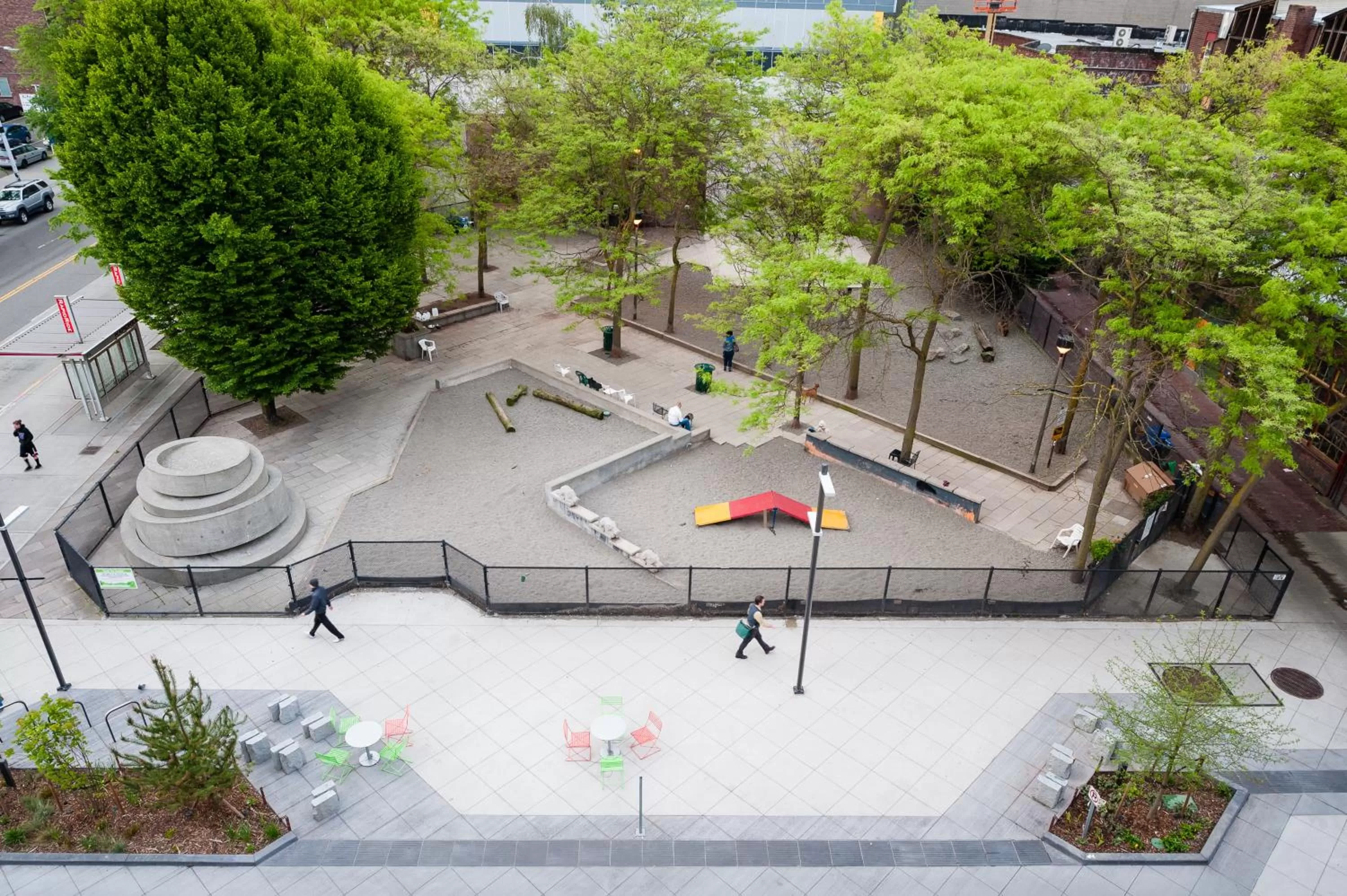 Bird's eye view in Belltown Inn