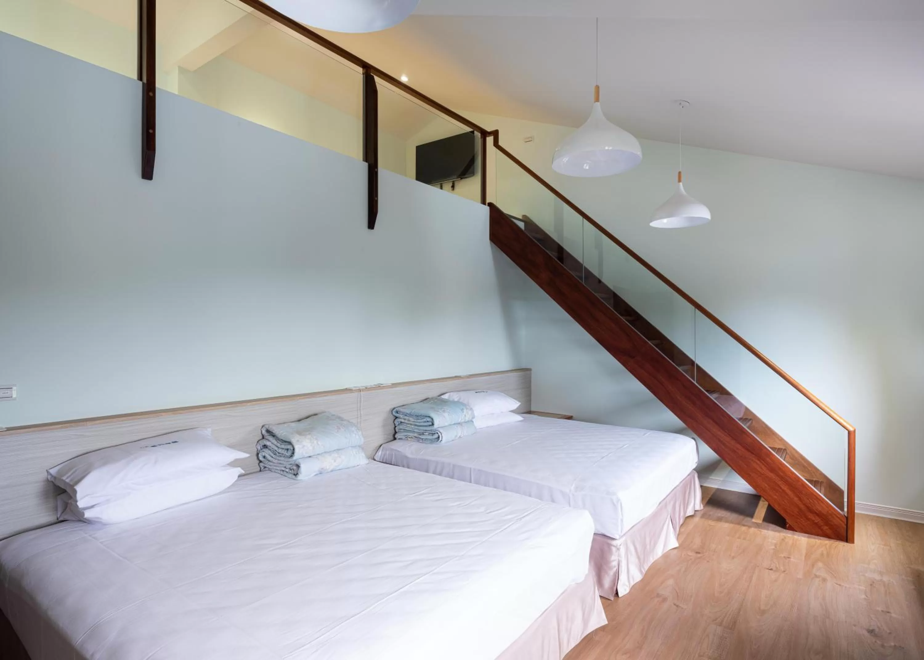 Decorative detail, Bed in 名竹旅社 Minzu Hotel